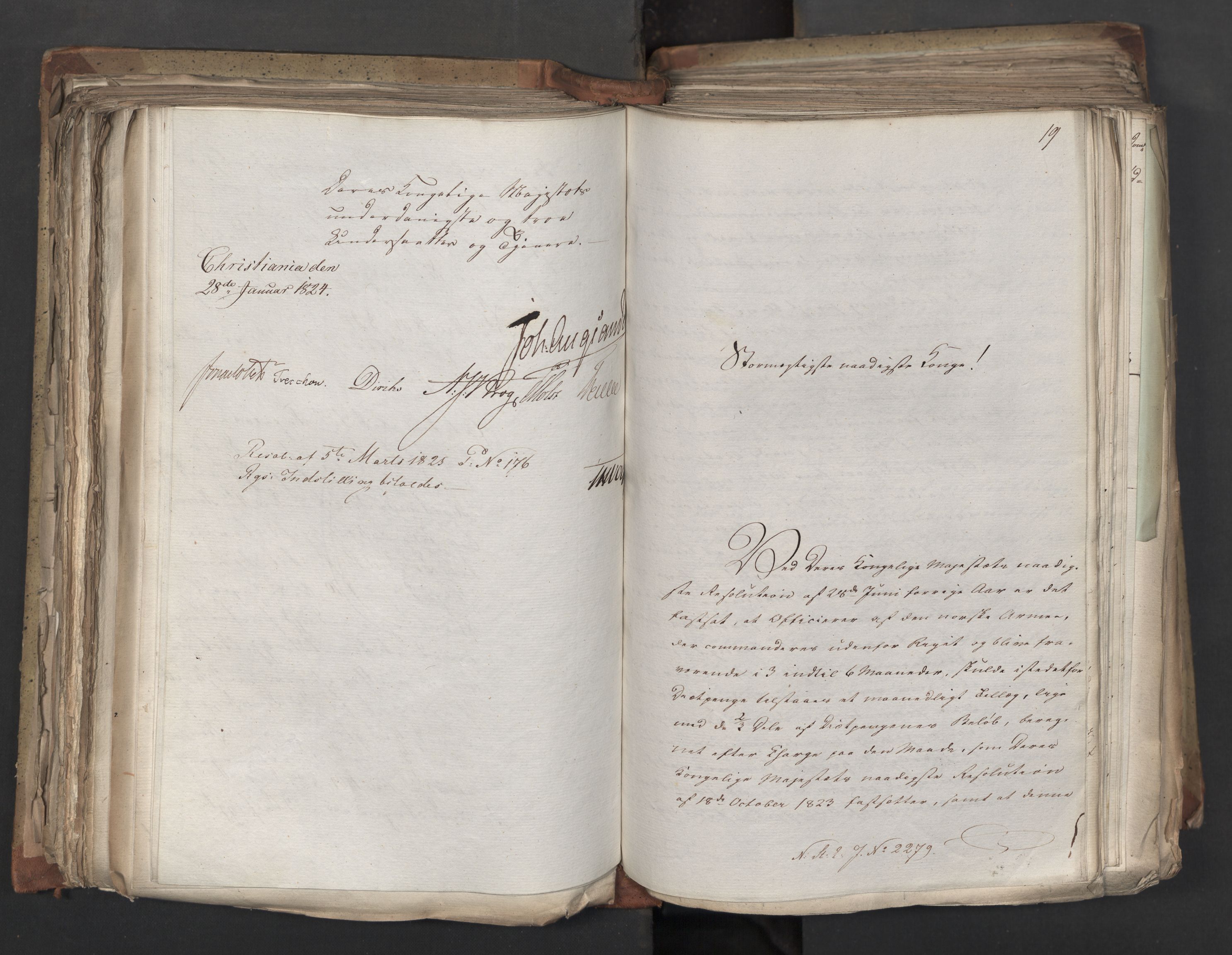 Statsrådsavdelingen i Stockholm, AV/RA-S-1003/D/Da/L0041: Regjeringsinnstillinger nr. 2204-2466, 1825, s. 246
