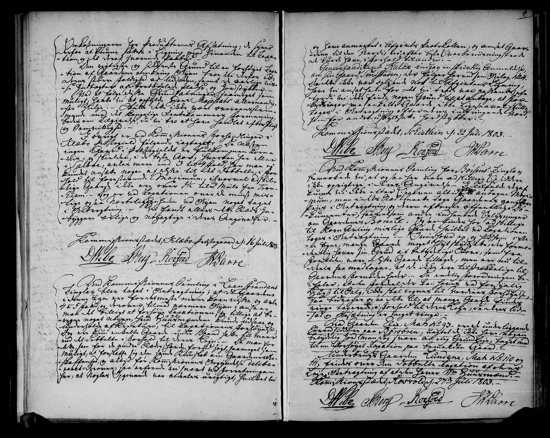 Rentekammeret inntil 1814, Realistisk ordnet avdeling, AV/RA-EA-4070/N/Ne/Nea/L0139: Strinda og Selbu fogderi. Deliberasjonsprotokoll, 1803, s. 4