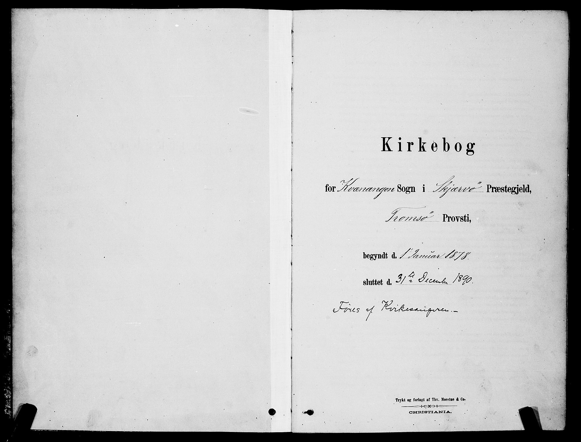 Skjervøy sokneprestkontor, SATØ/S-1300/H/Ha/Hab/L0015klokker: Klokkerbok nr. 15, 1878-1890