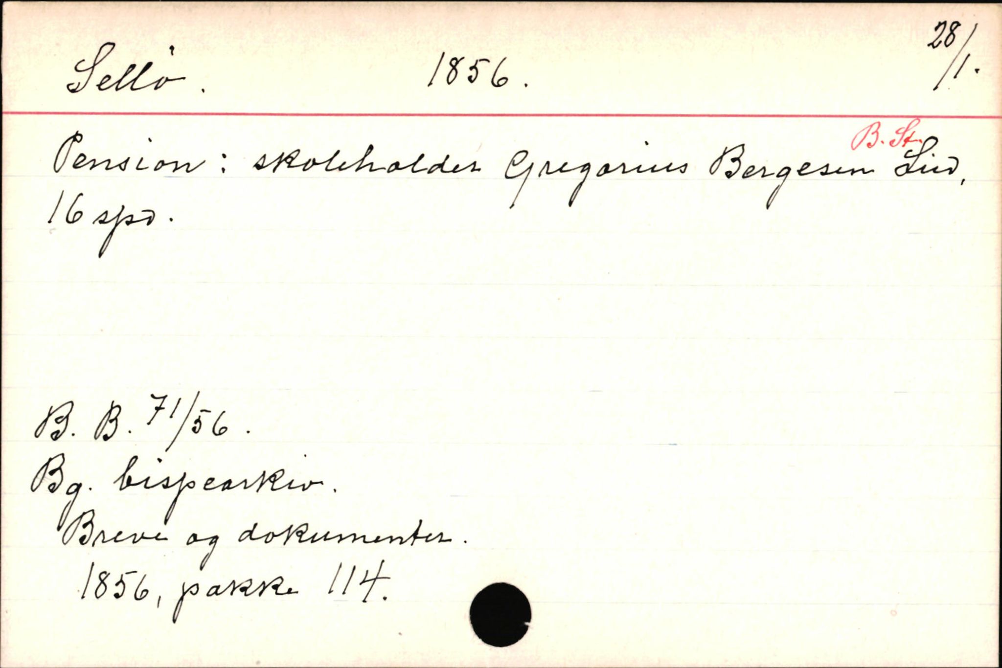 Haugen, Johannes - lærer, AV/SAB-SAB/PA-0036/01/L0001: Om klokkere og lærere, 1521-1904, s. 9611