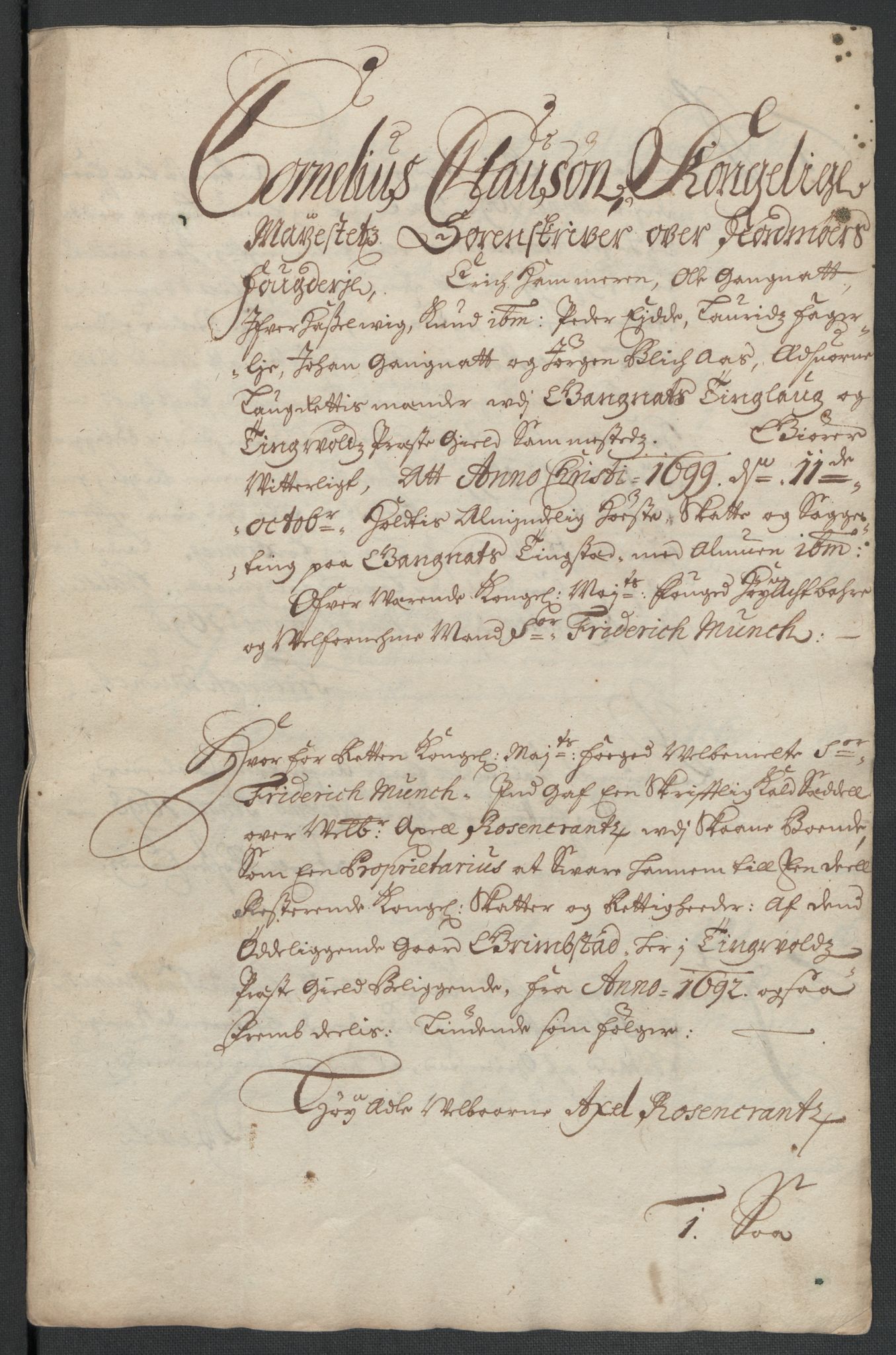 Rentekammeret inntil 1814, Reviderte regnskaper, Fogderegnskap, RA/EA-4092/R56/L3738: Fogderegnskap Nordmøre, 1699, s. 147