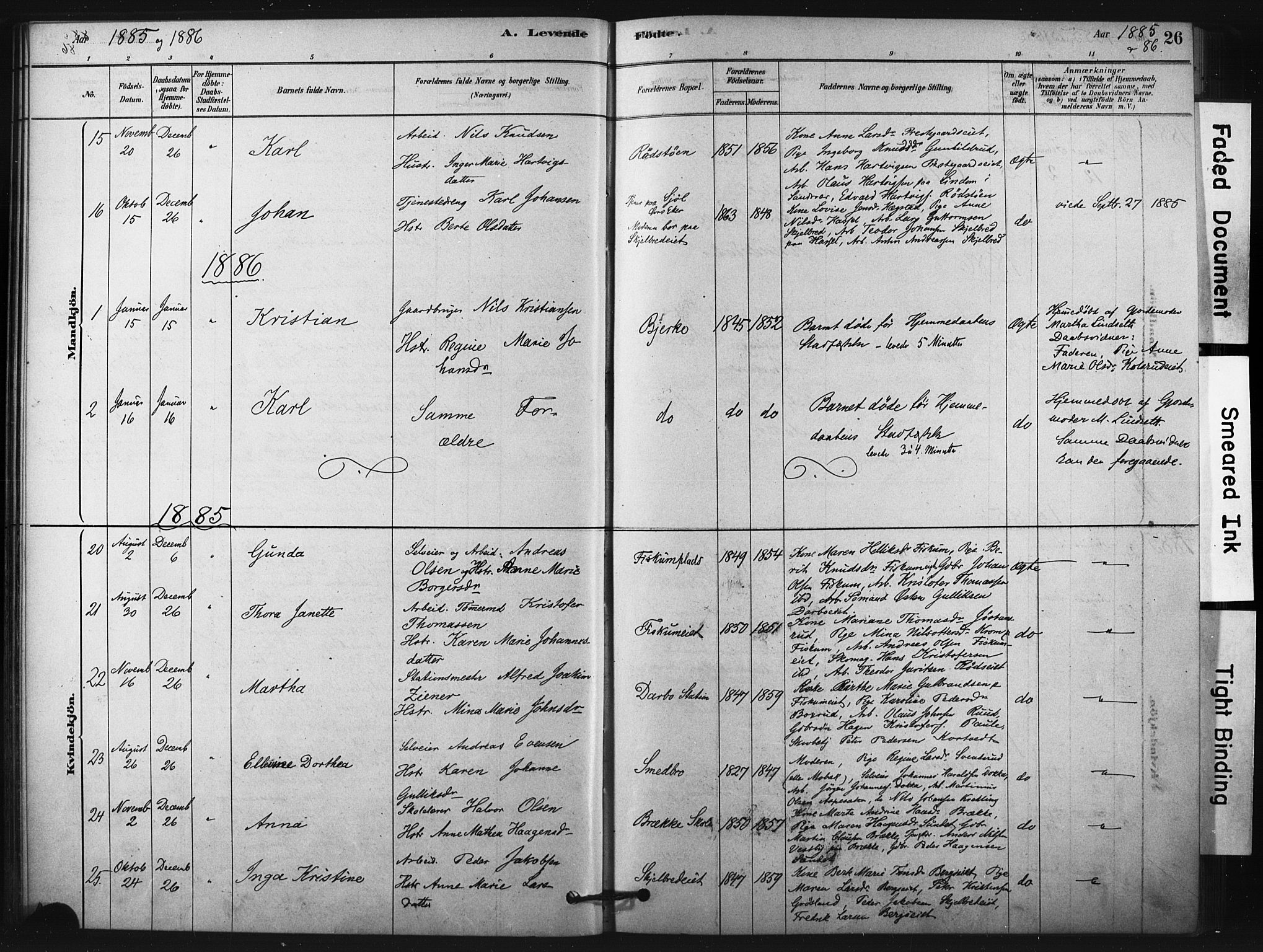 Fiskum kirkebøker, AV/SAKO-A-15/F/Fa/L0002: Ministerialbok nr. 2, 1878-1890, s. 26