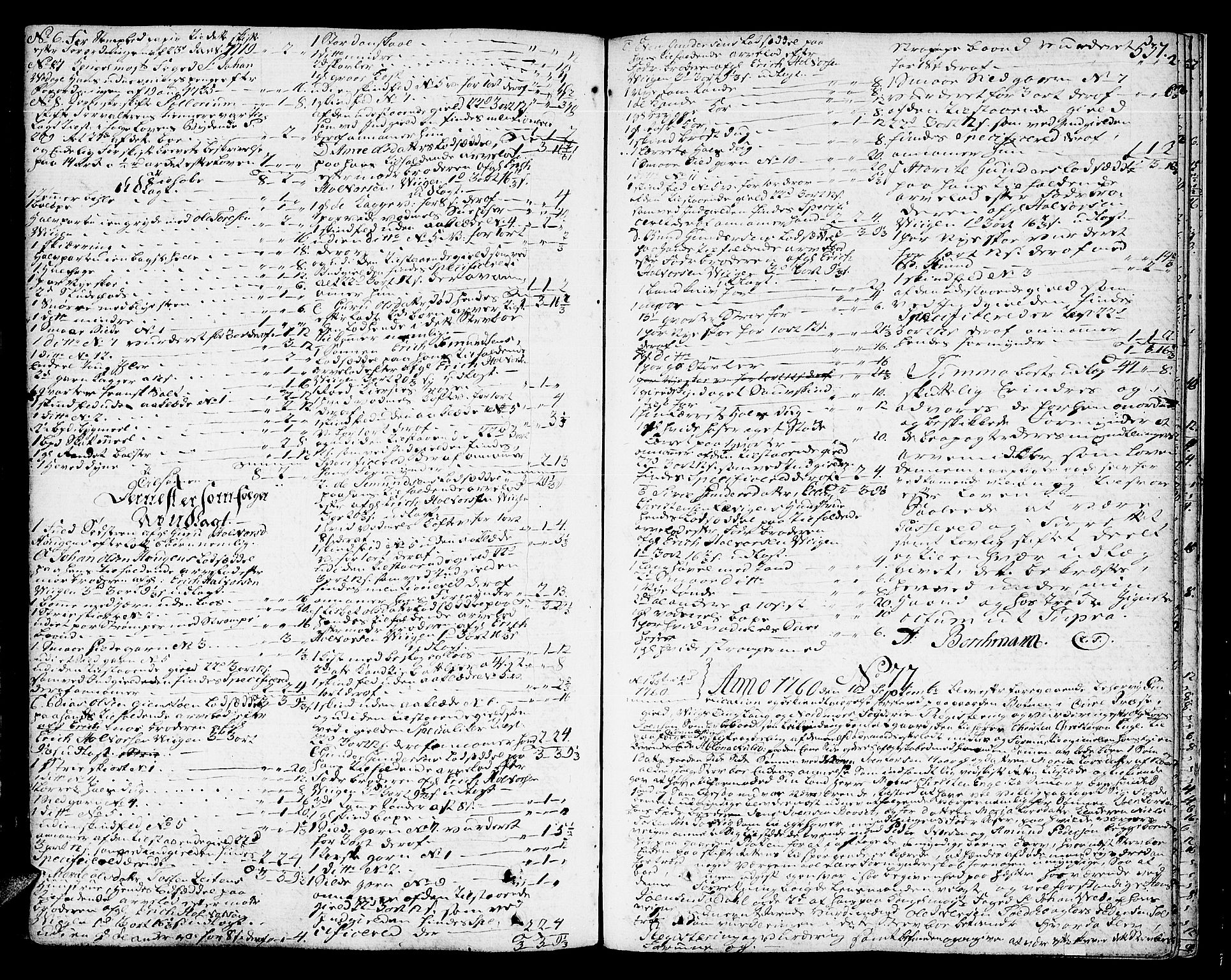Nordmøre sorenskriveri, AV/SAT-A-4132/1/3/3A/L0012: Skifteprotokoll nr. 10b, 1755-1760, s. 536b-537a