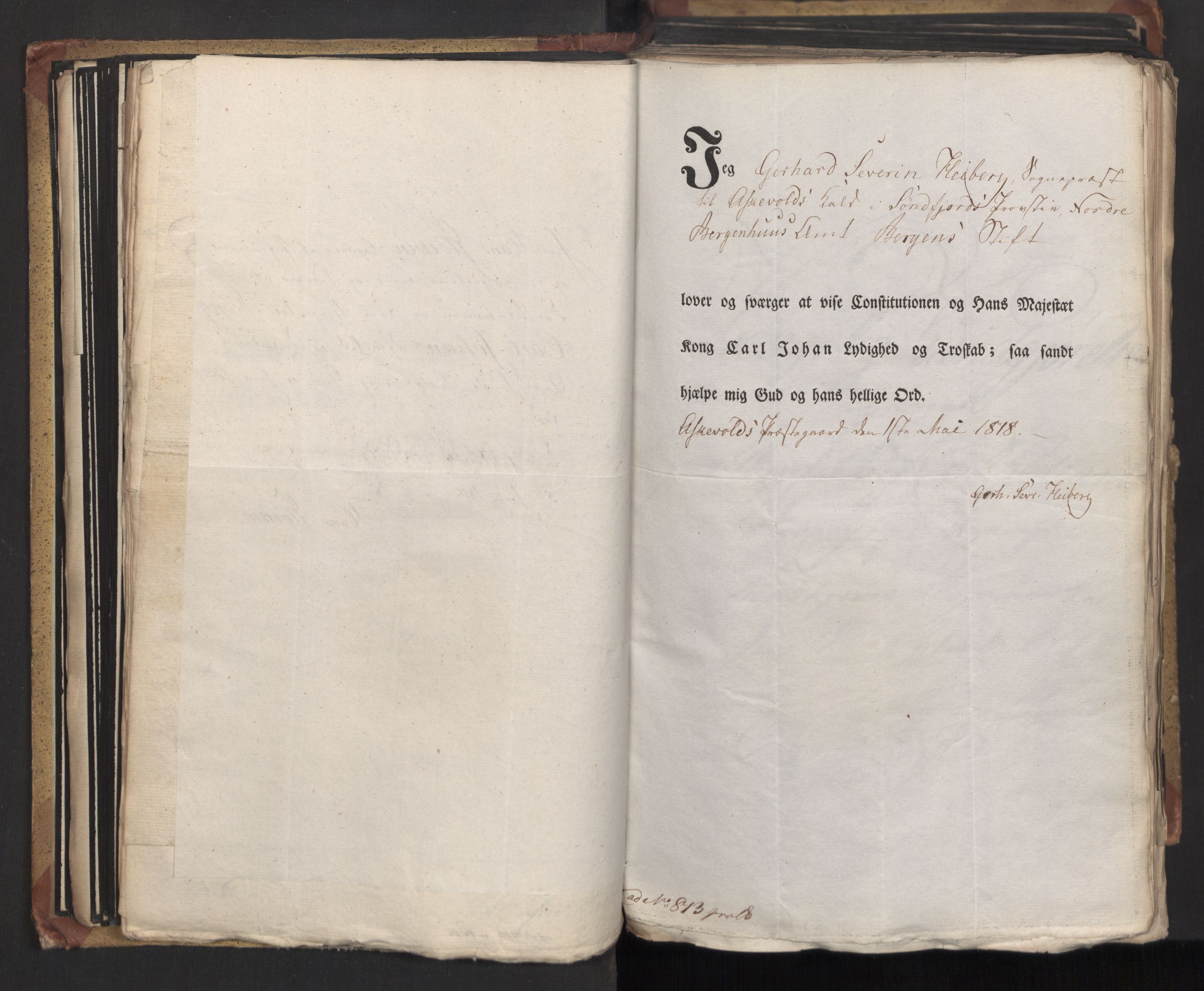 Statsrådsavdelingen i Stockholm, AV/RA-S-1003/D/Da/L0015: Regjeringsinnstillinger nr. 3058-3300, 1818, s. 80