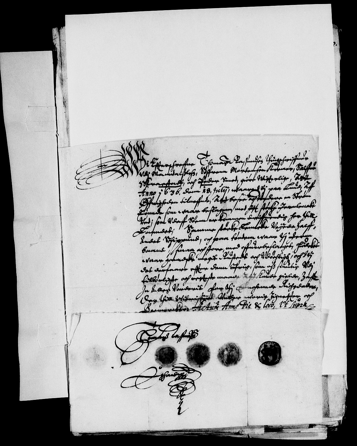 Rentekammeret inntil 1814, Reviderte regnskaper, Lensregnskaper, AV/RA-EA-5023/R/Rb/Rbq/L0025: Nedenes len. Mandals len. Råbyggelag., 1636-1637