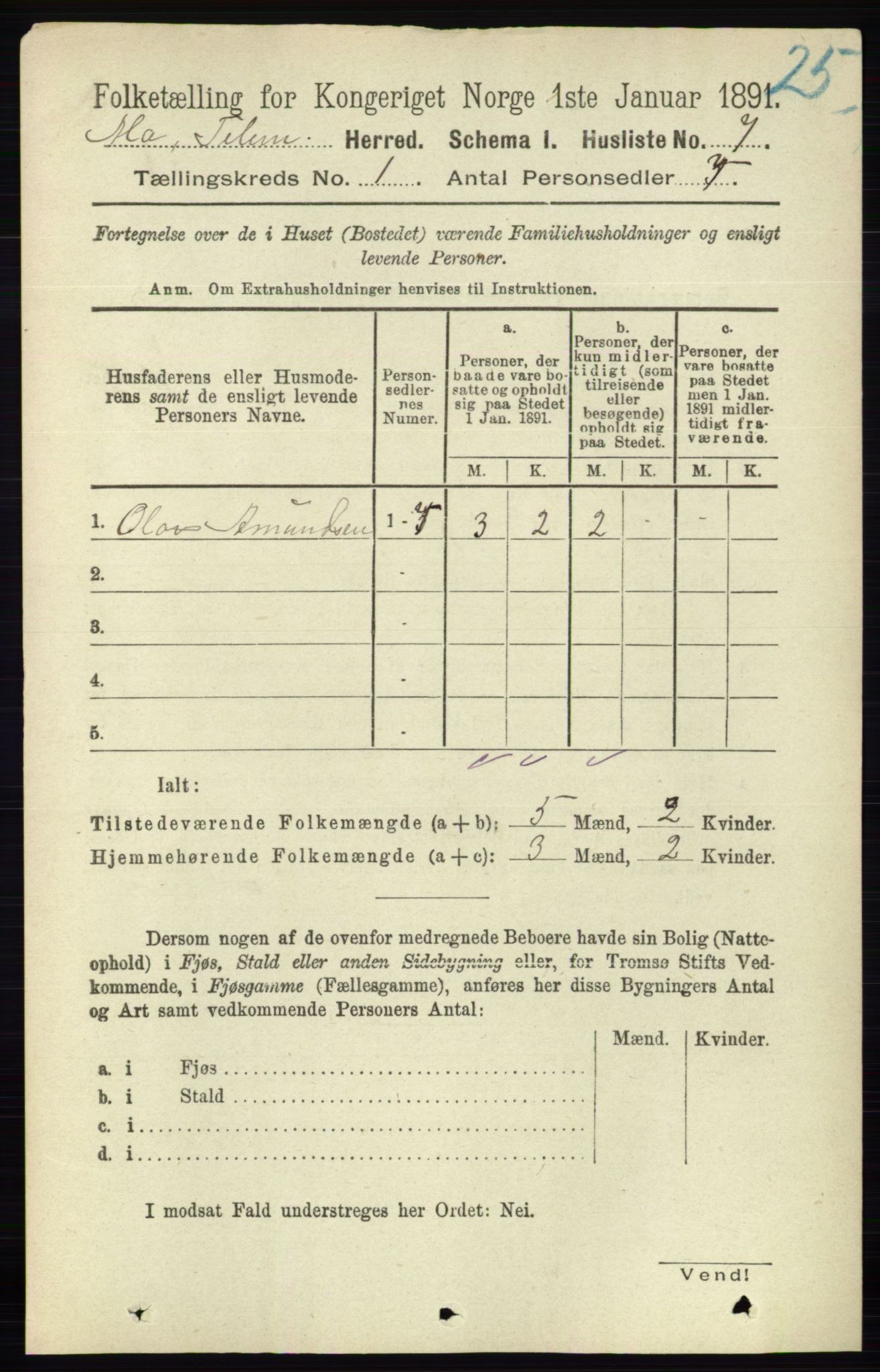 RA, Folketelling 1891 for 0832 Mo herred, 1891, s. 29