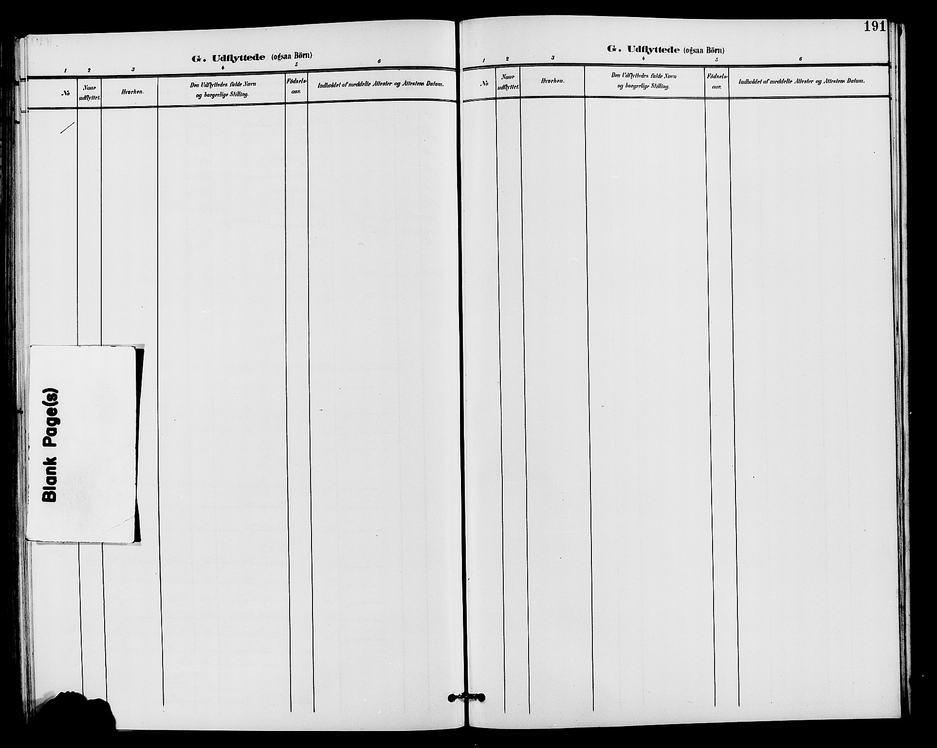 Vardal prestekontor, SAH/PREST-100/H/Ha/Hab/L0011: Klokkerbok nr. 11, 1899-1913, s. 191