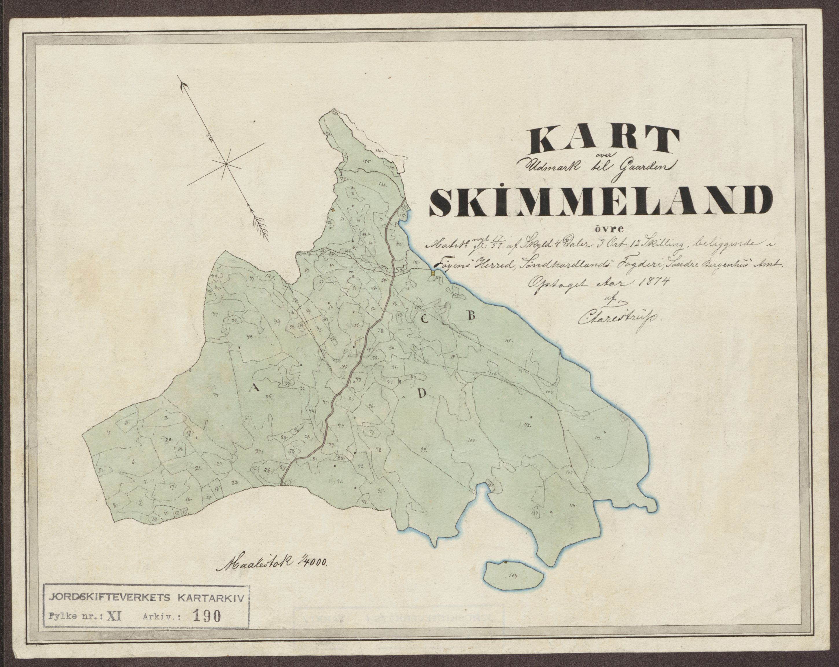 Jordskifteverkets kartarkiv, RA/S-3929/T, 1859-1988, s. 291