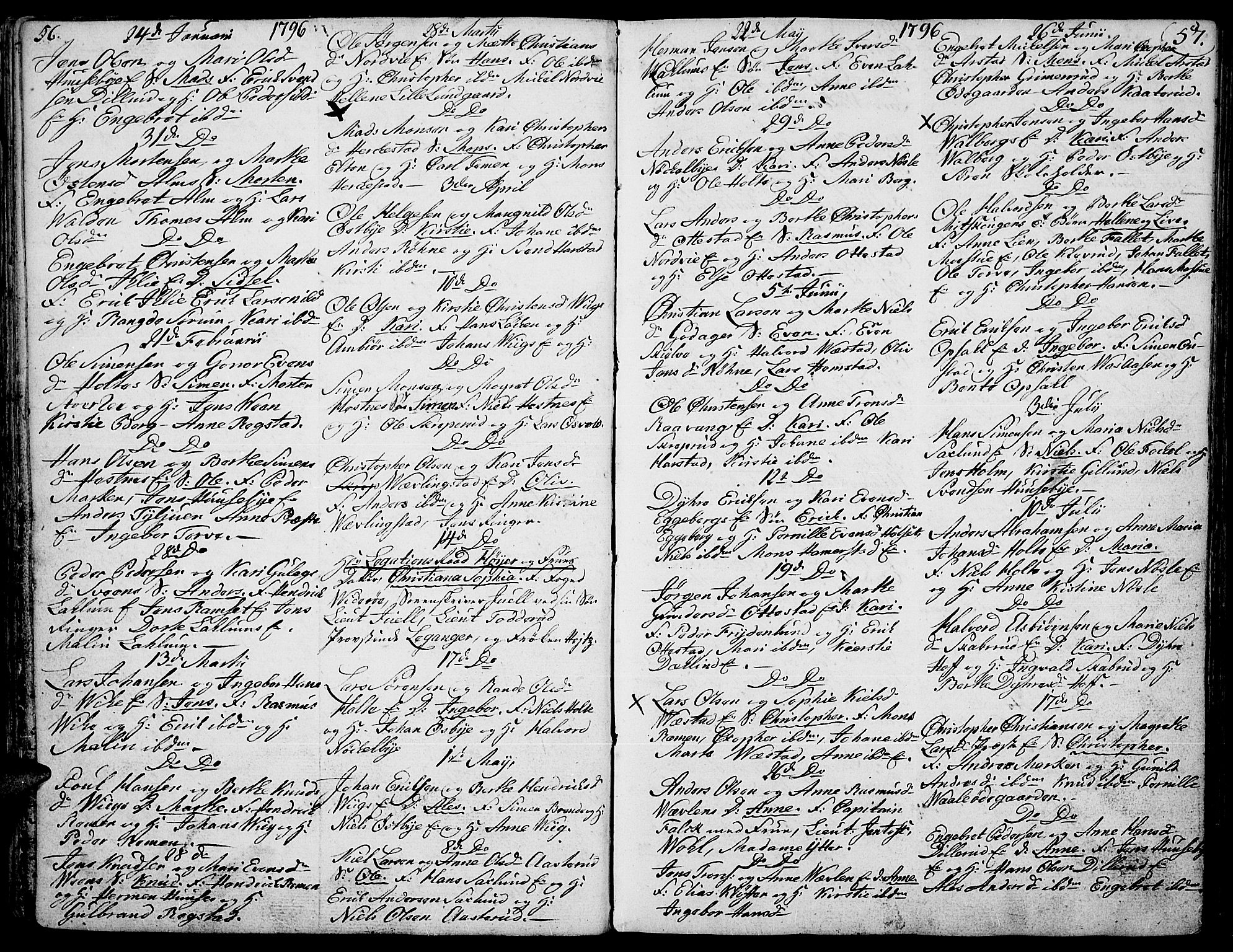 Stange prestekontor, AV/SAH-PREST-002/K/L0007: Ministerialbok nr. 7, 1788-1813, s. 56-57