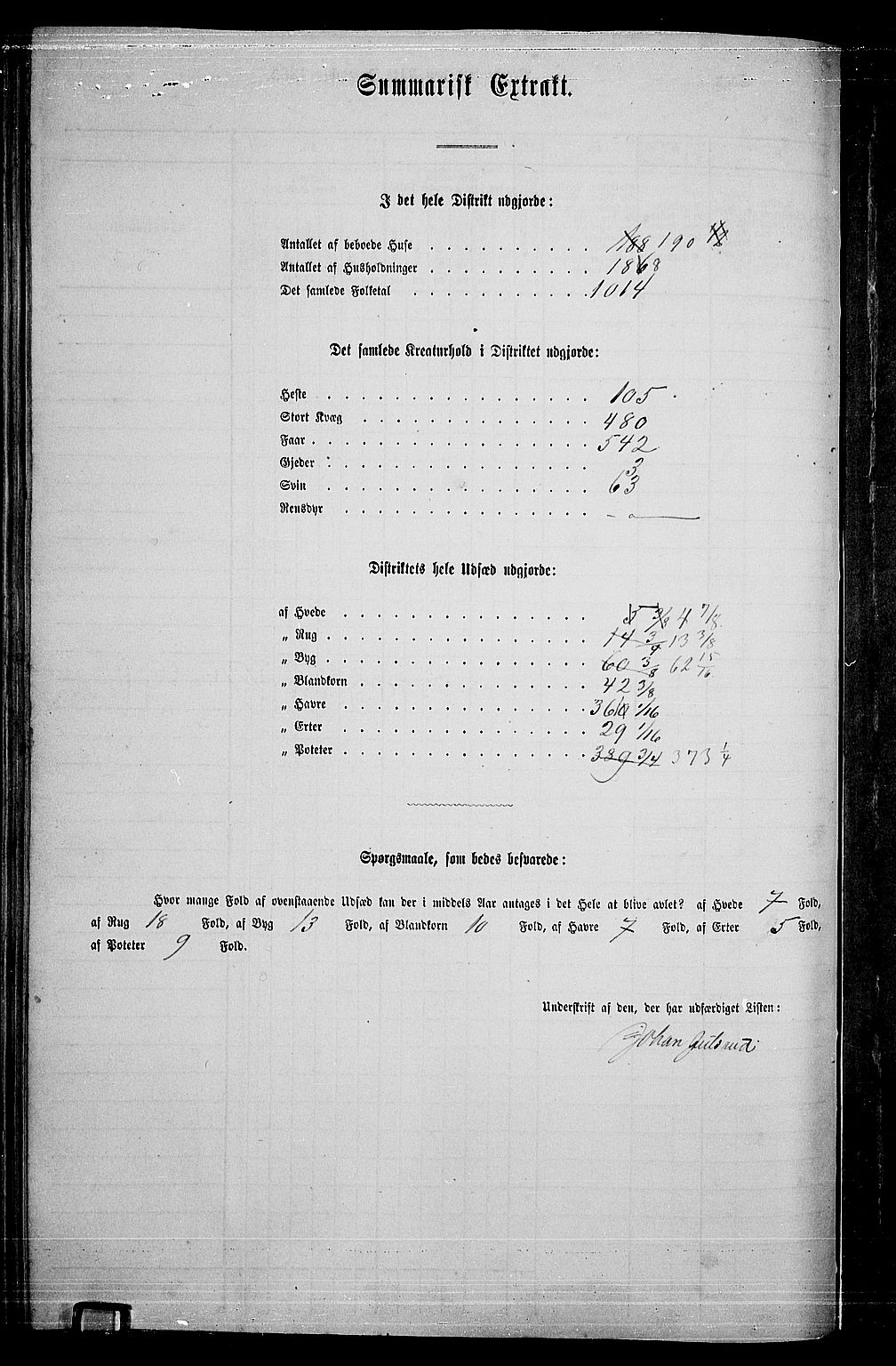 RA, Folketelling 1865 for 0237P Eidsvoll prestegjeld, 1865, s. 92