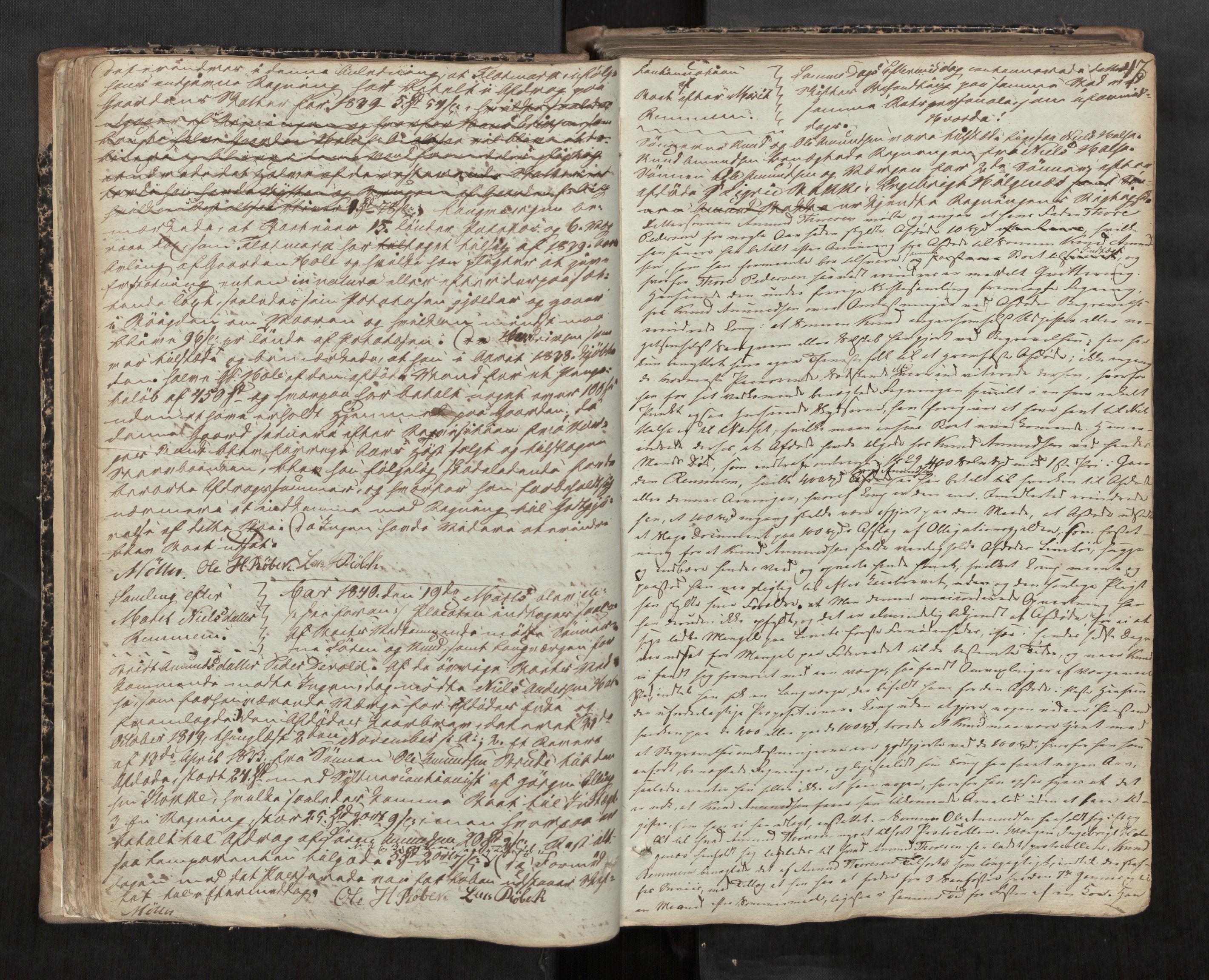 Romsdal sorenskriveri, AV/SAT-A-4149/1/3/3B/L0003: Skiftebehandlingsprotokoll, 1838-1846, s. 47