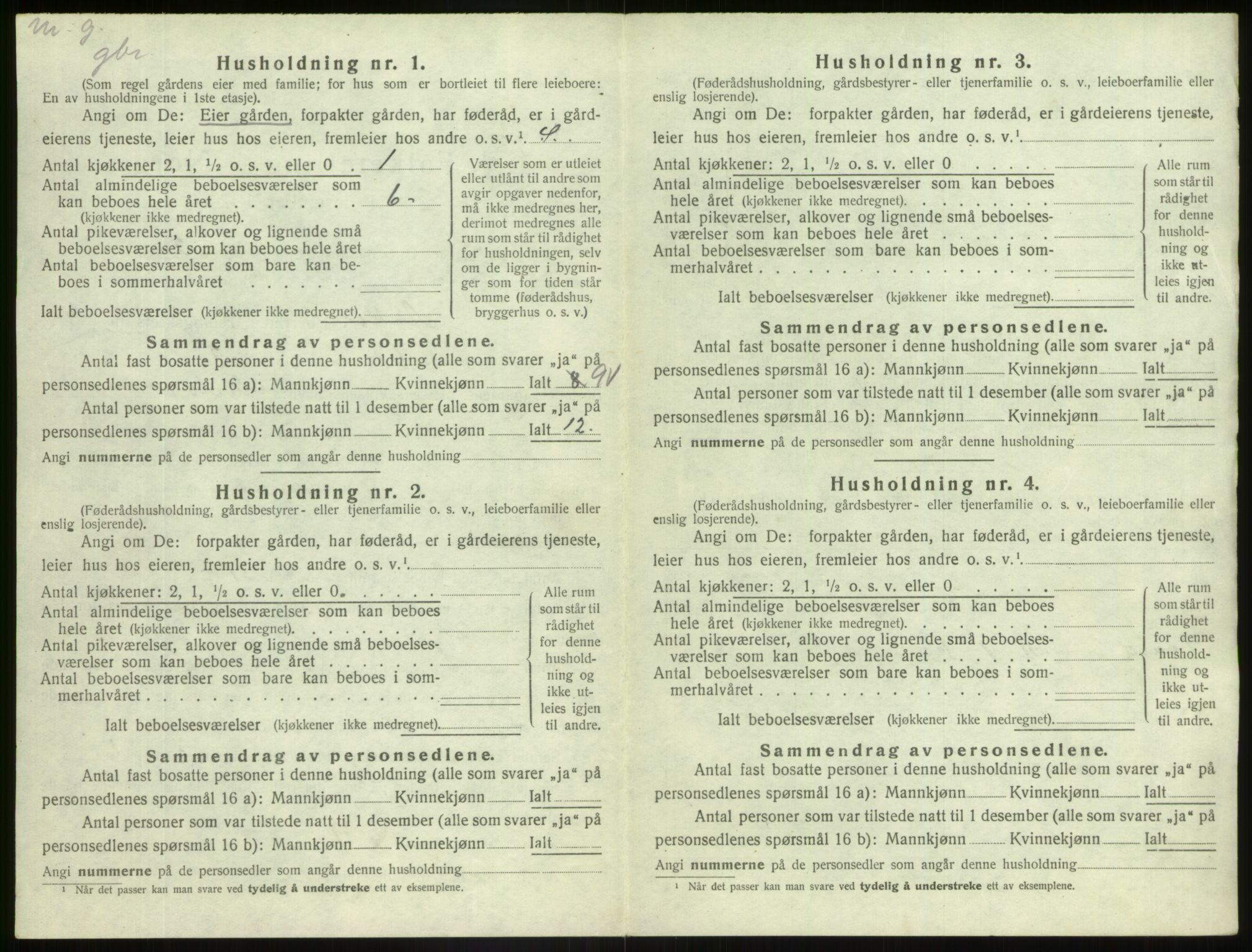 SAB, Folketelling 1920 for 1428 Askvoll herred, 1920, s. 980