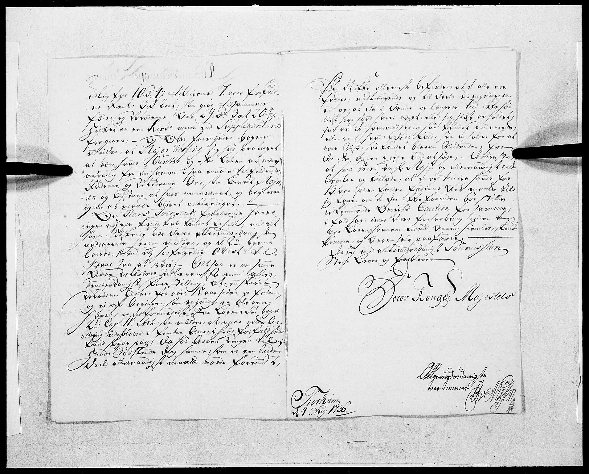 Danske Kanselli 1572-1799, AV/RA-EA-3023/F/Fc/Fcc/Fcca/L0123: Norske innlegg 1572-1799, 1736, s. 8