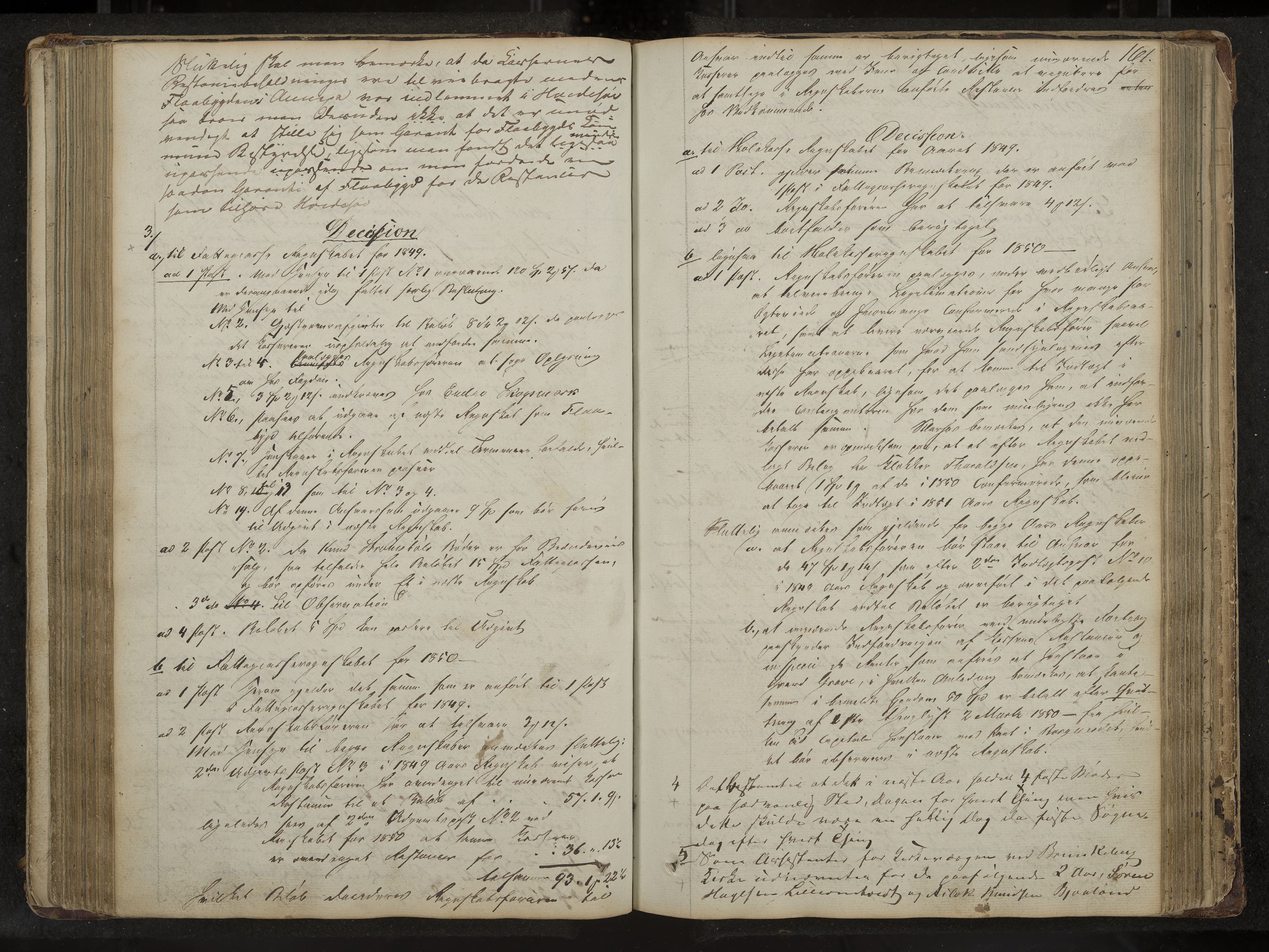 Kviteseid formannskap og sentraladministrasjon, IKAK/0829021/A/Aa/L0001: Møtebok med register, 1837-1866, s. 161