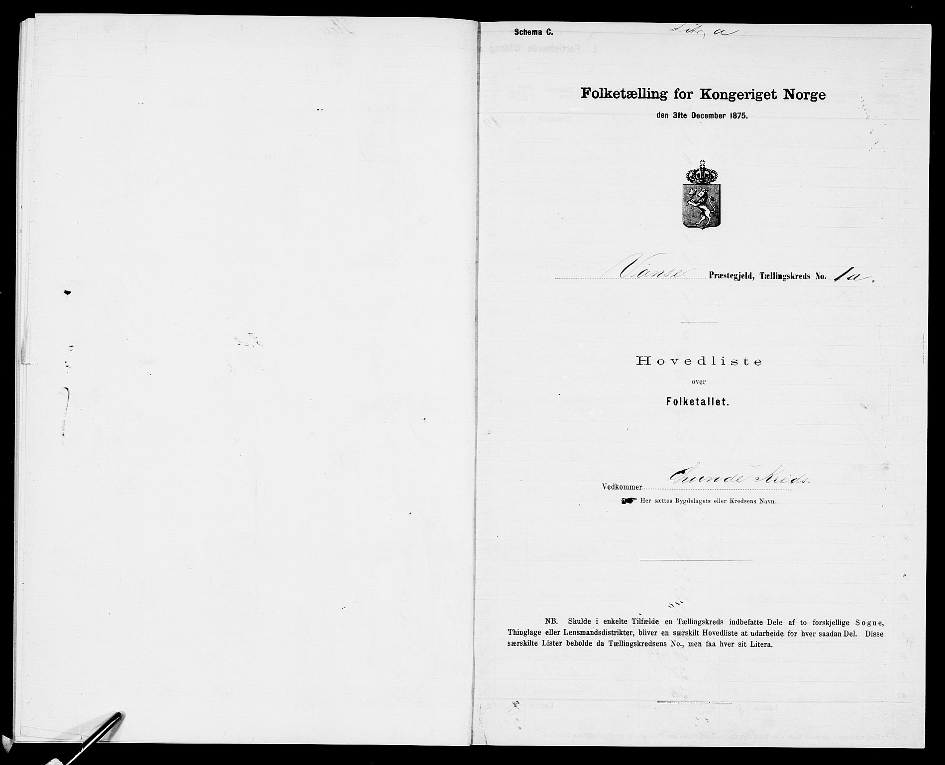 SAK, Folketelling 1875 for 1041L Vanse prestegjeld, Vanse sokn og Farsund landsokn, 1875, s. 51