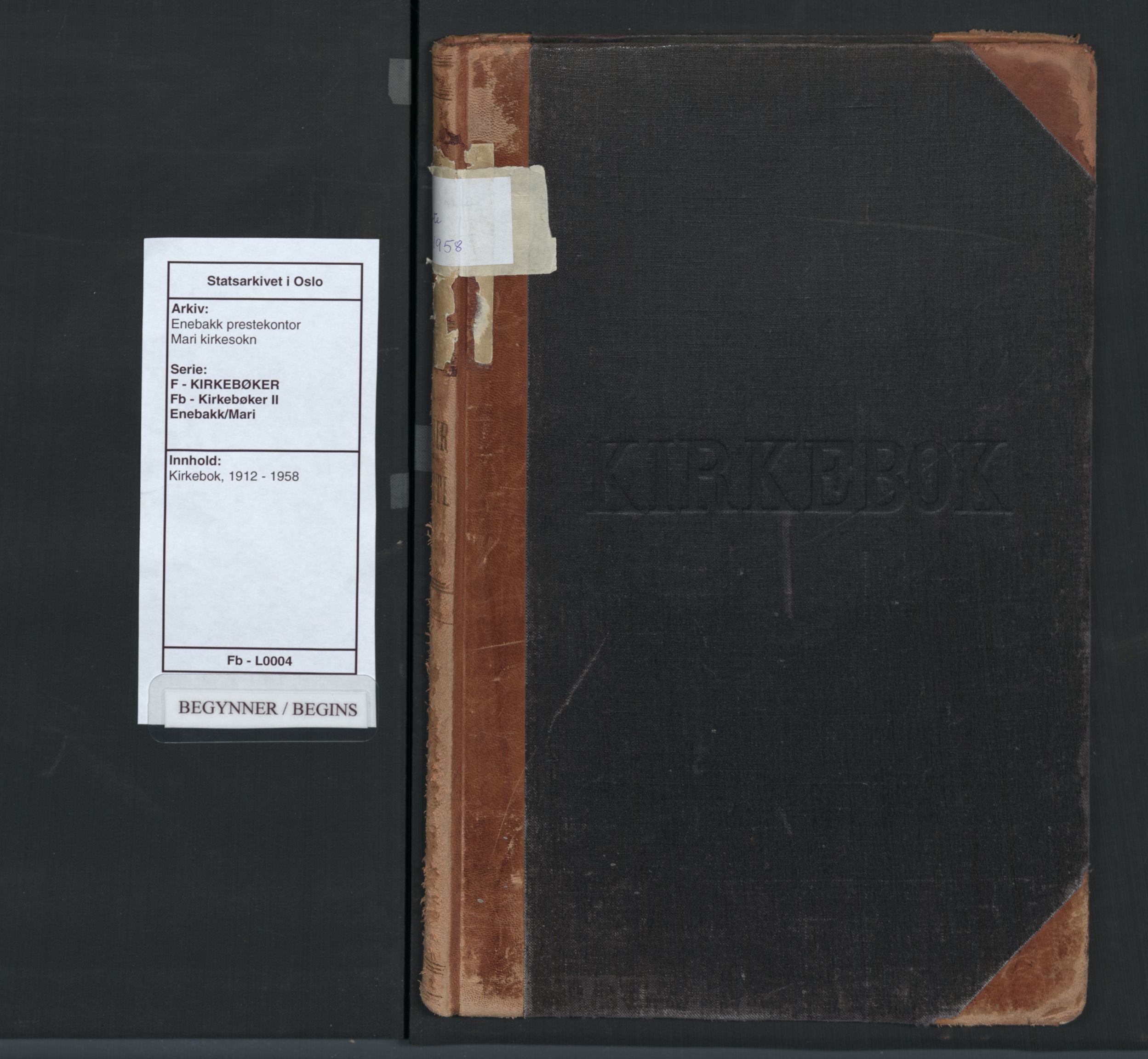 Enebakk prestekontor Kirkebøker, AV/SAO-A-10171c/F/Fb/L0004: Ministerialbok nr. II 4, 1912-1958