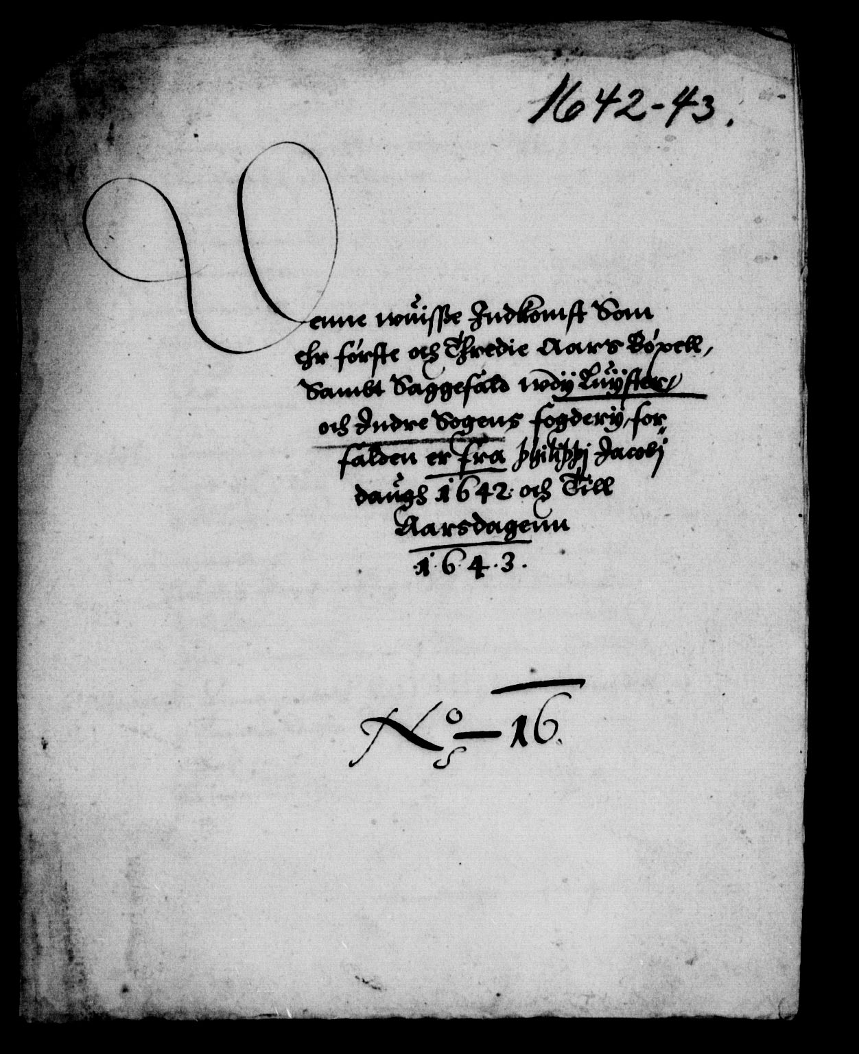 Rentekammeret inntil 1814, Reviderte regnskaper, Lensregnskaper, AV/RA-EA-5023/R/Rb/Rbt/L0093: Bergenhus len, 1642-1643
