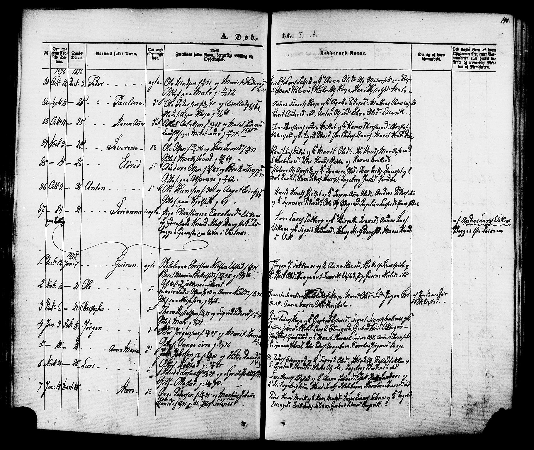 Ministerialprotokoller, klokkerbøker og fødselsregistre - Møre og Romsdal, AV/SAT-A-1454/547/L0603: Ministerialbok nr. 547A05, 1846-1877, s. 140