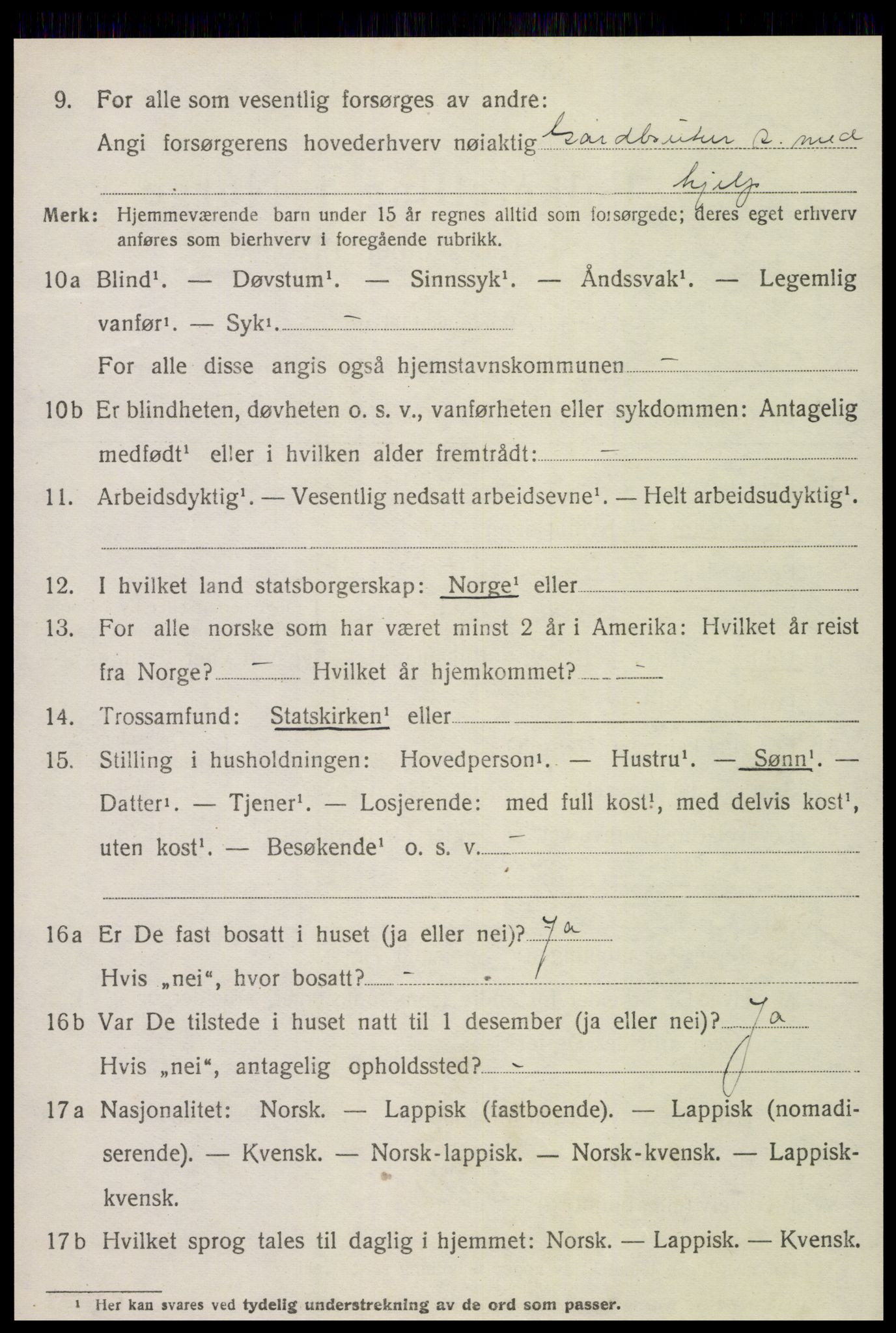 SAT, Folketelling 1920 for 1718 Leksvik herred, 1920, s. 3379