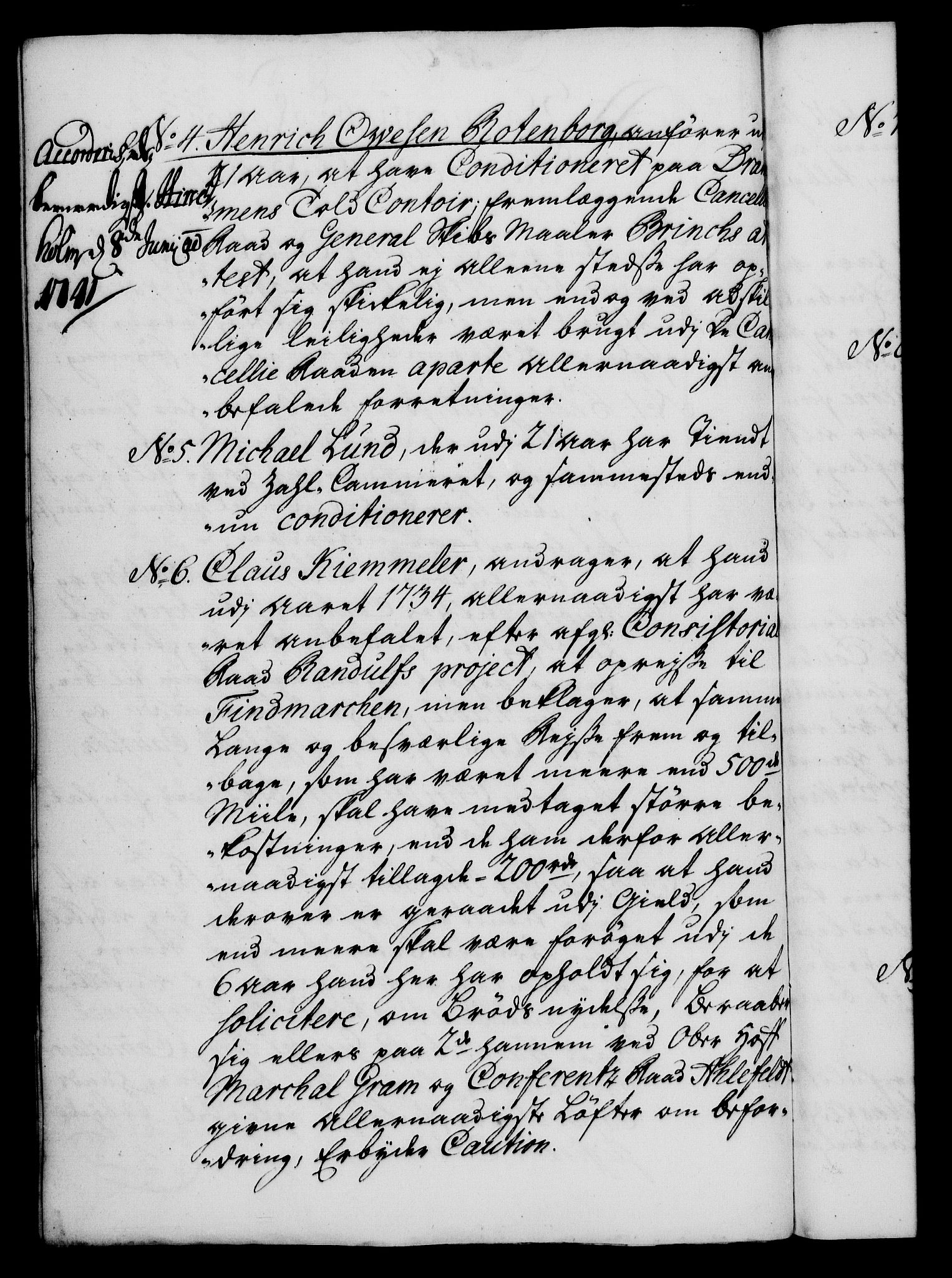 Rentekammeret, Kammerkanselliet, RA/EA-3111/G/Gf/Gfa/L0024: Norsk relasjons- og resolusjonsprotokoll (merket RK 52.24), 1741, s. 353