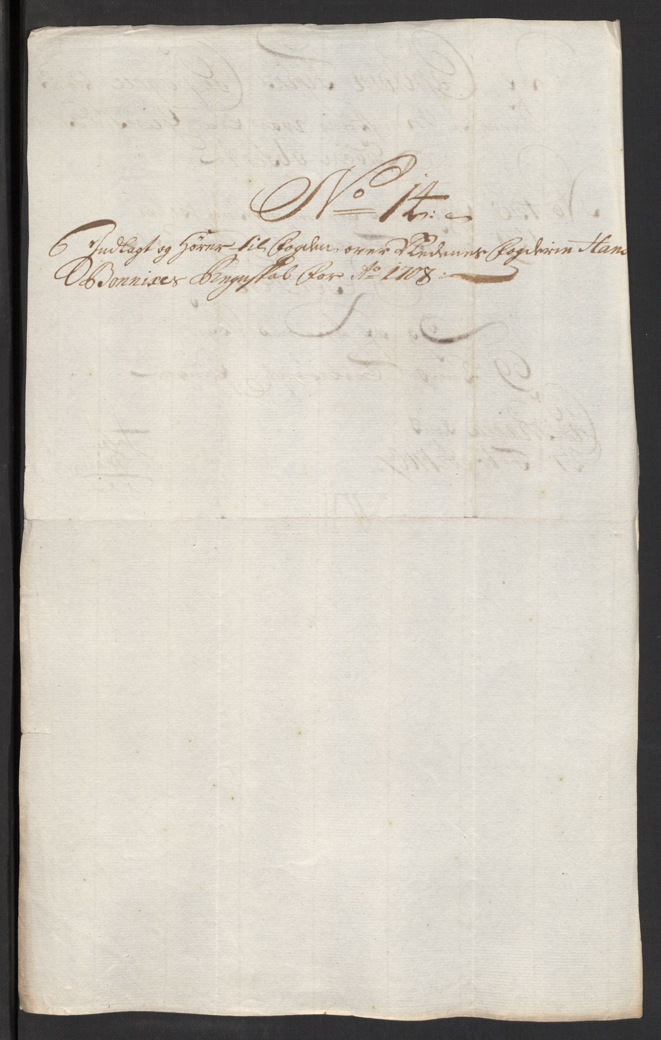 Rentekammeret inntil 1814, Reviderte regnskaper, Fogderegnskap, RA/EA-4092/R39/L2318: Fogderegnskap Nedenes, 1706-1709, s. 295