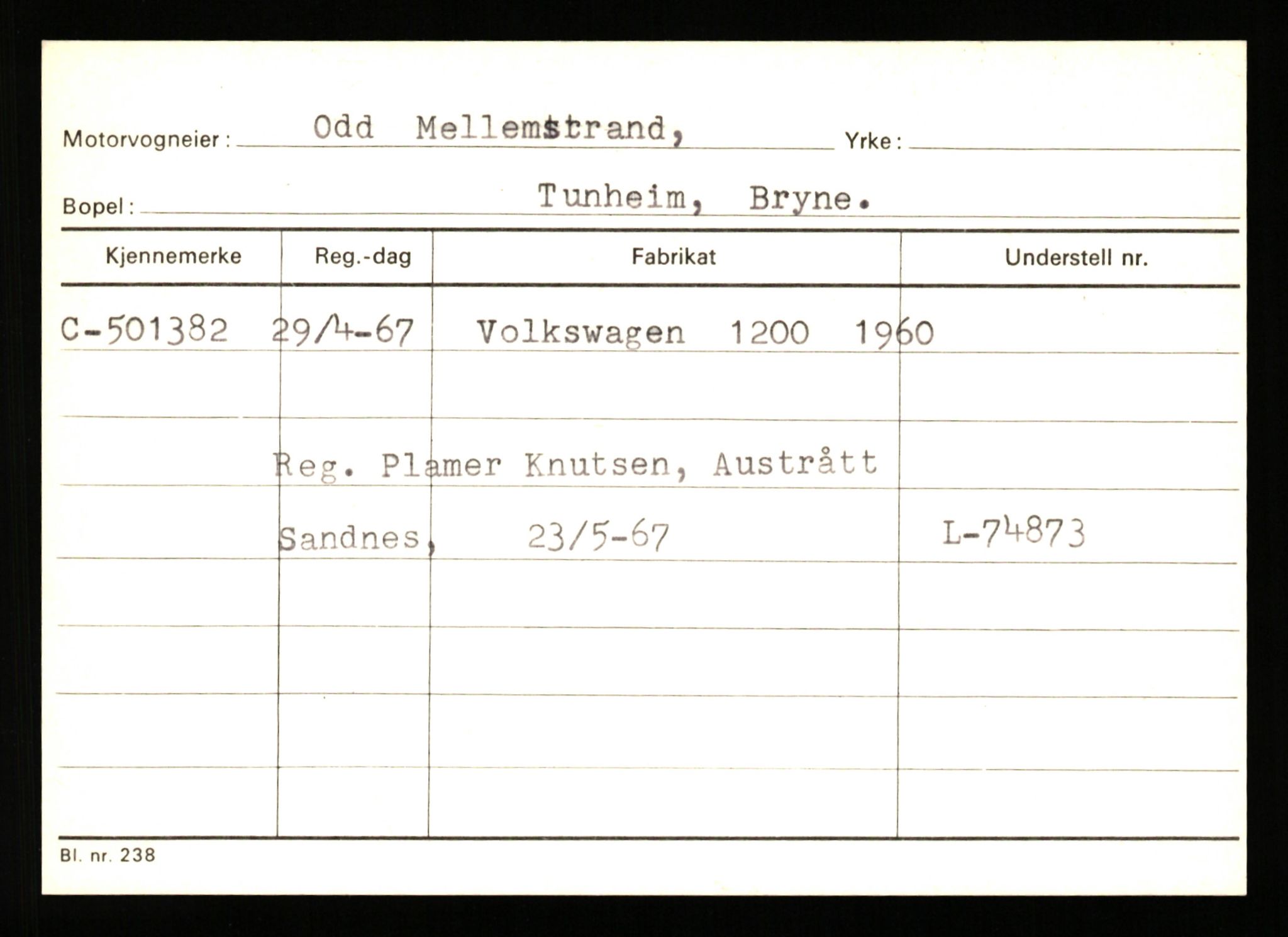 Stavanger trafikkstasjon, AV/SAST-A-101942/0/G/L0012: Registreringsnummer: 363571 - 800000, 1930-1971, s. 329