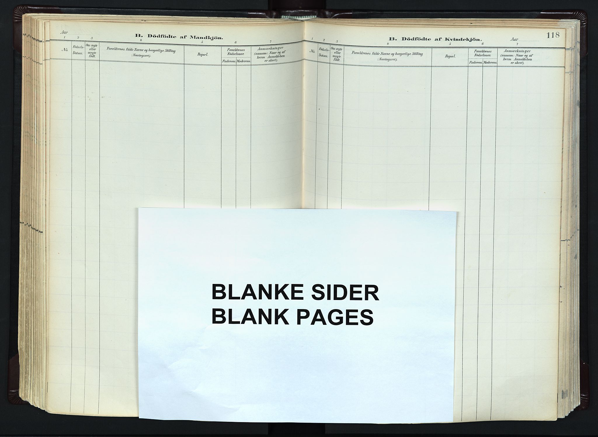 Vestre Bærum prestekontor Kirkebøker, AV/SAO-A-10209a/F/Fa/L0001: Ministerialbok nr. 1, 1896-1923, s. 118