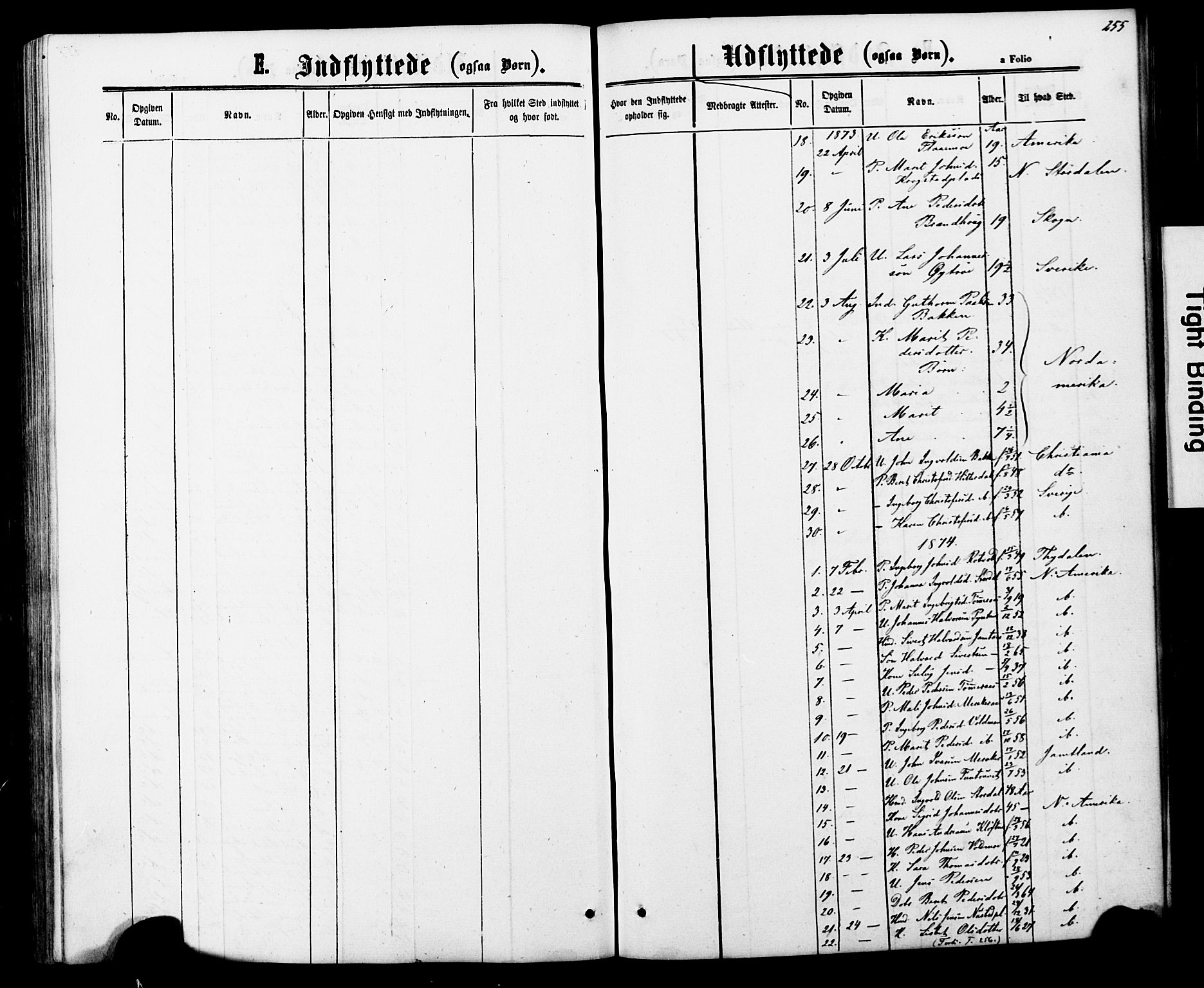 Ministerialprotokoller, klokkerbøker og fødselsregistre - Nord-Trøndelag, SAT/A-1458/706/L0049: Klokkerbok nr. 706C01, 1864-1895, s. 255