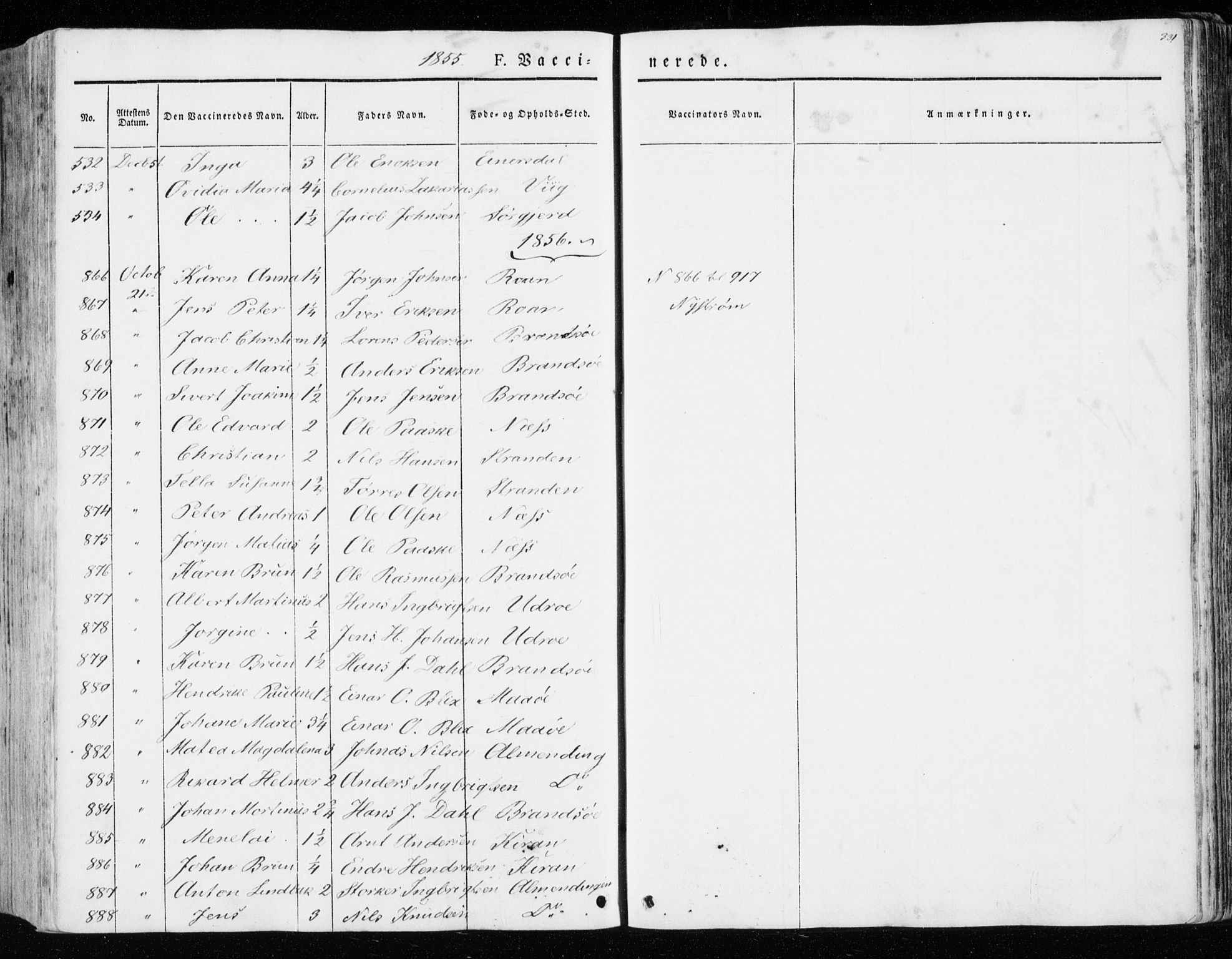 Ministerialprotokoller, klokkerbøker og fødselsregistre - Sør-Trøndelag, SAT/A-1456/657/L0704: Ministerialbok nr. 657A05, 1846-1857, s. 331
