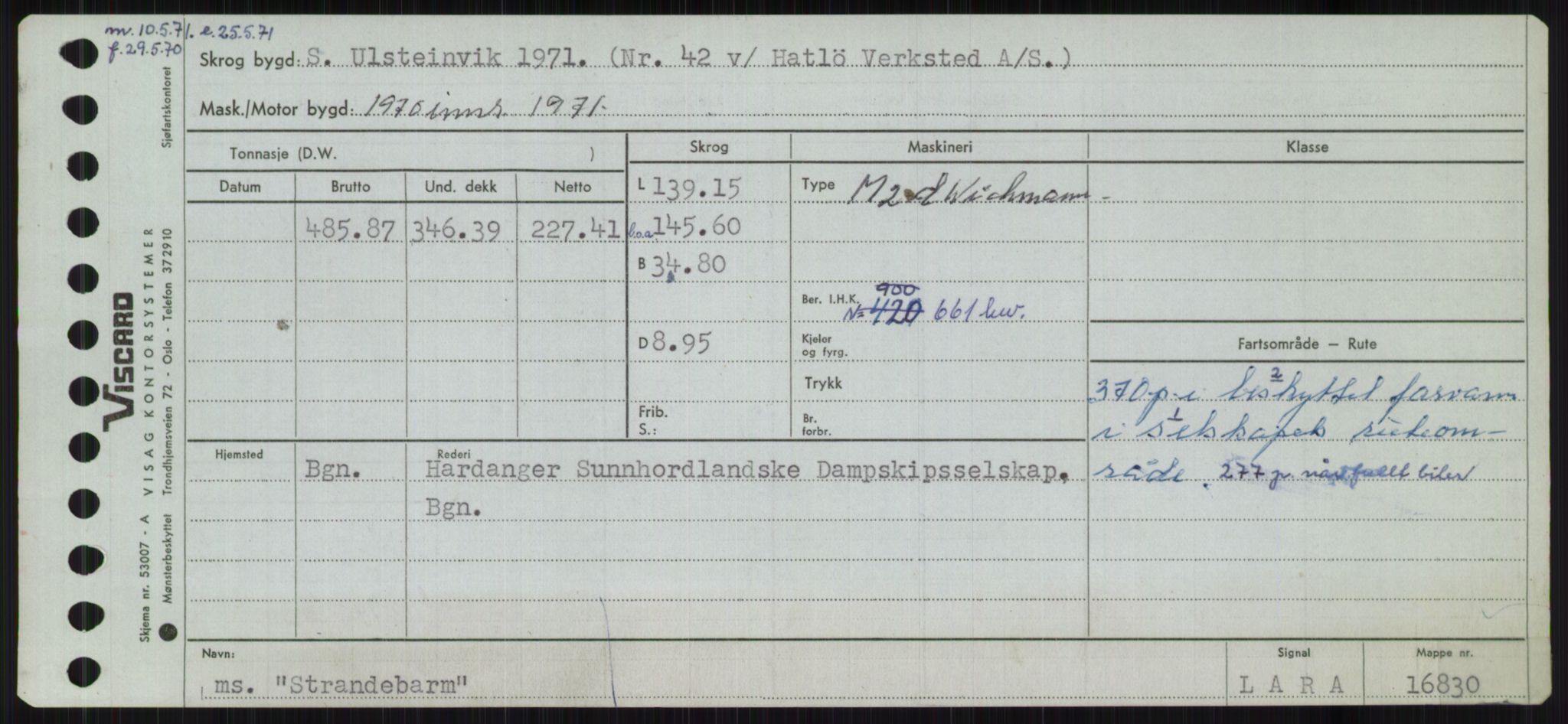 Sjøfartsdirektoratet med forløpere, Skipsmålingen, RA/S-1627/H/Ha/L0005/0002: Fartøy, S-Sven / Fartøy, Skjo-Sven, s. 591