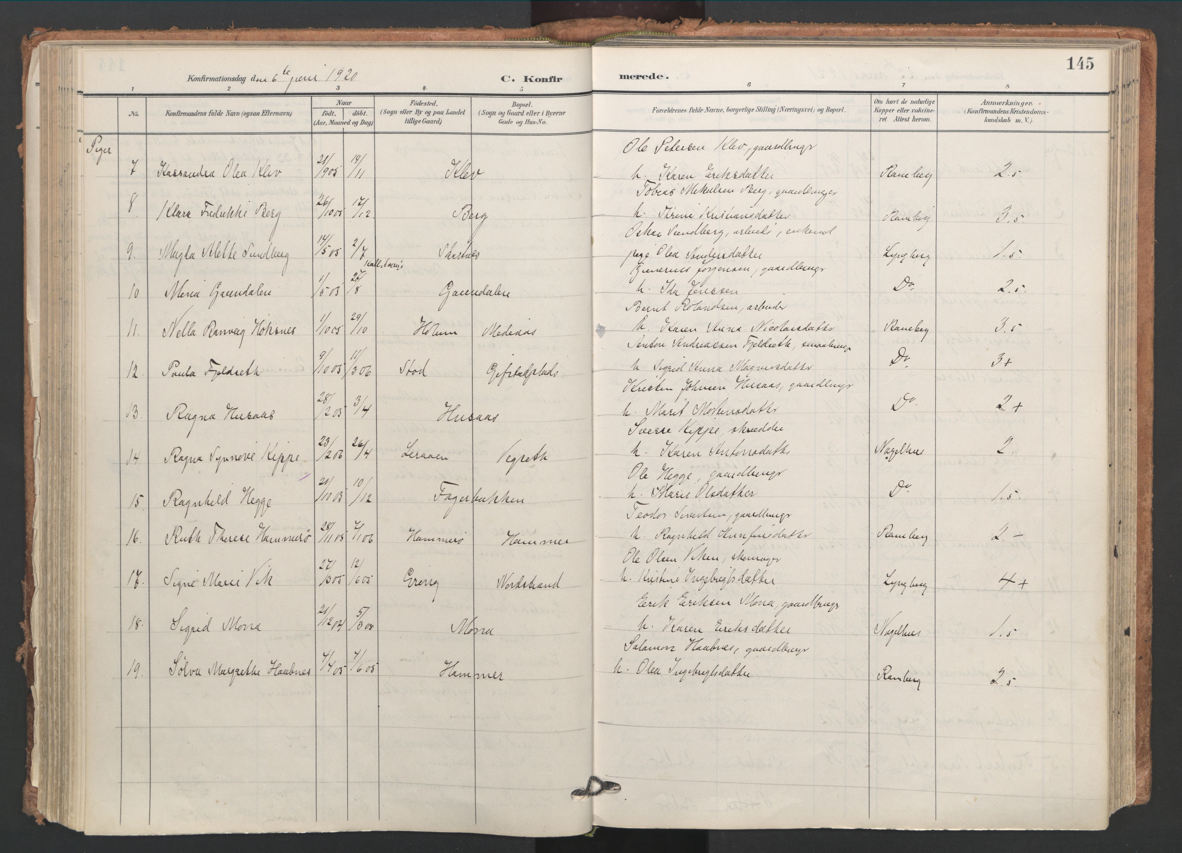 Ministerialprotokoller, klokkerbøker og fødselsregistre - Nord-Trøndelag, AV/SAT-A-1458/749/L0477: Ministerialbok nr. 749A11, 1902-1927, s. 145
