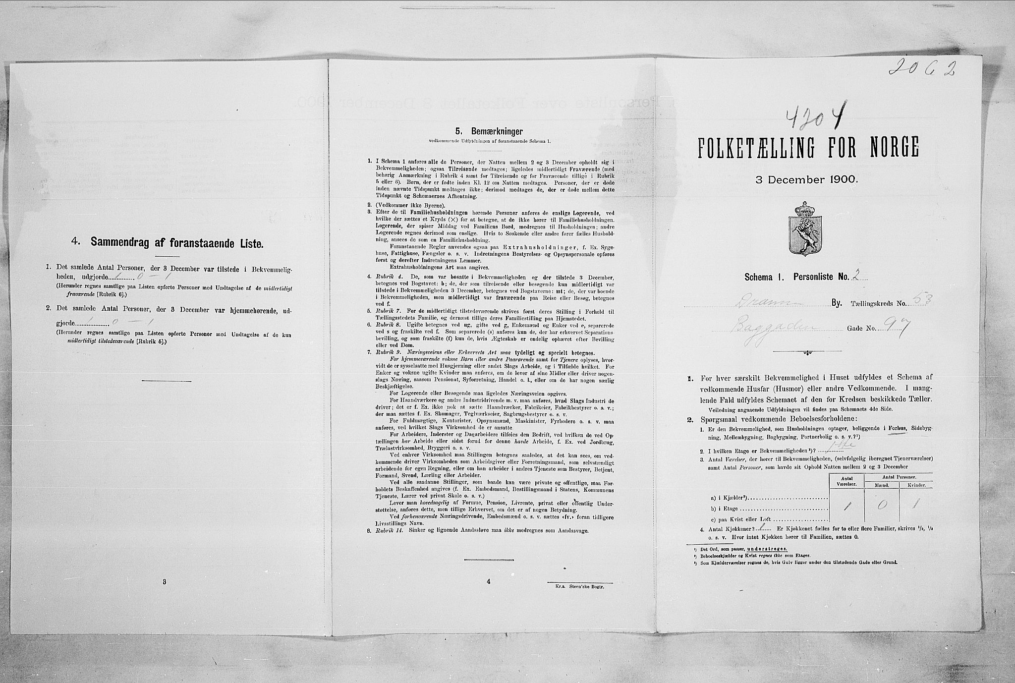 RA, Folketelling 1900 for 0602 Drammen kjøpstad, 1900, s. 13892