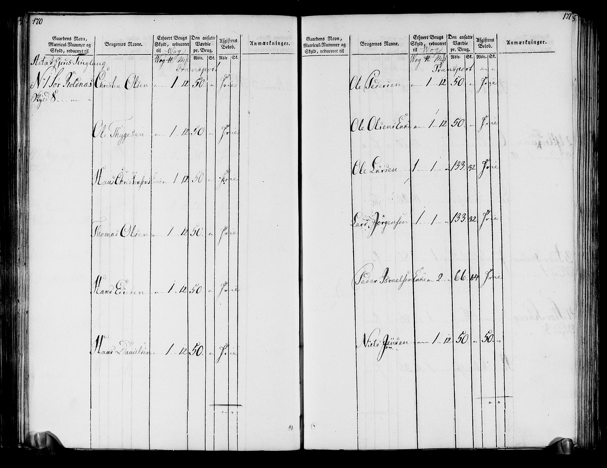 Rentekammeret inntil 1814, Realistisk ordnet avdeling, AV/RA-EA-4070/N/Ne/Nea/L0171: Senja og Tromsø fogderi. Oppebørselsregister, 1803-1804, s. 87