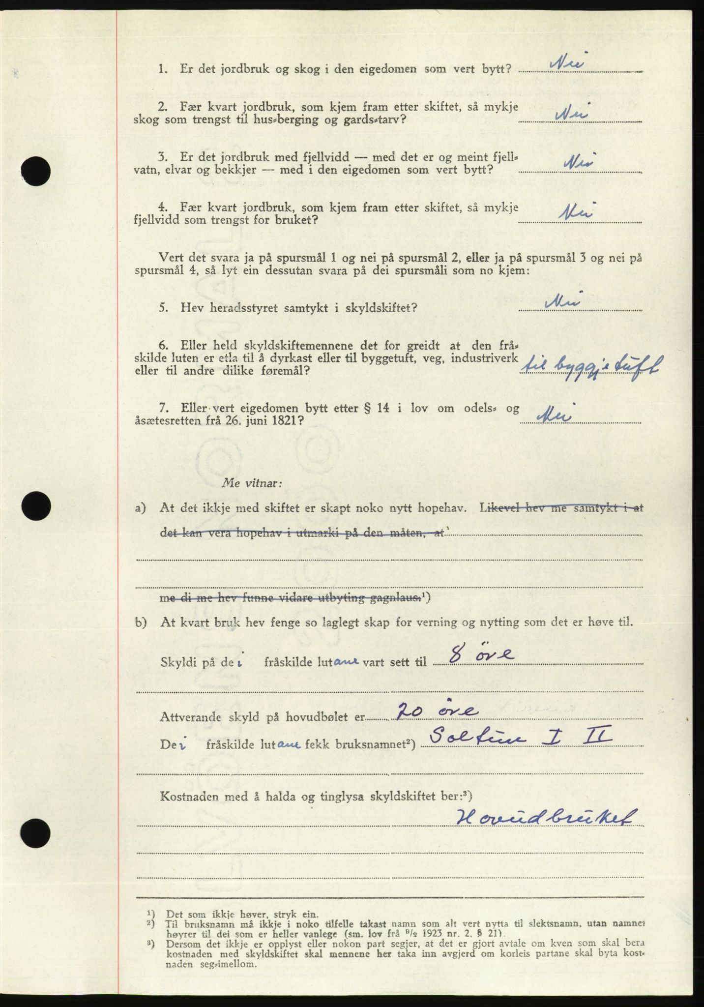 Søre Sunnmøre sorenskriveri, AV/SAT-A-4122/1/2/2C/L0081: Pantebok nr. 7A, 1947-1948, Dagboknr: 1191/1947