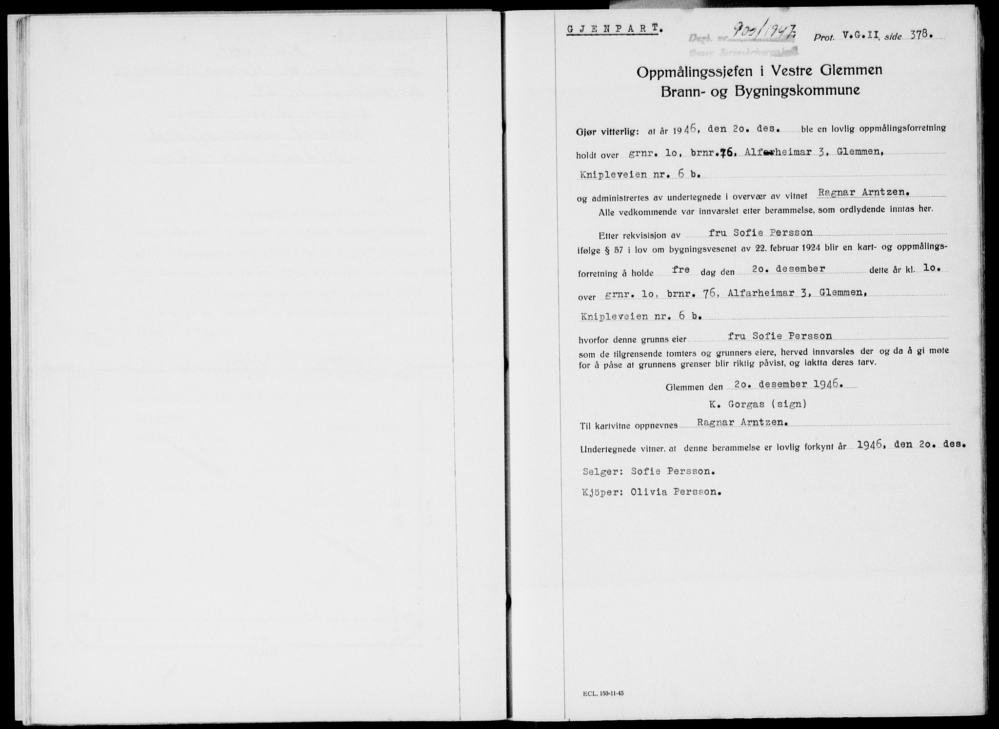 Onsøy sorenskriveri, SAO/A-10474/G/Ga/Gab/L0019b: Pantebok nr. II A-19 B, 1947-1947, Dagboknr: 900/1947