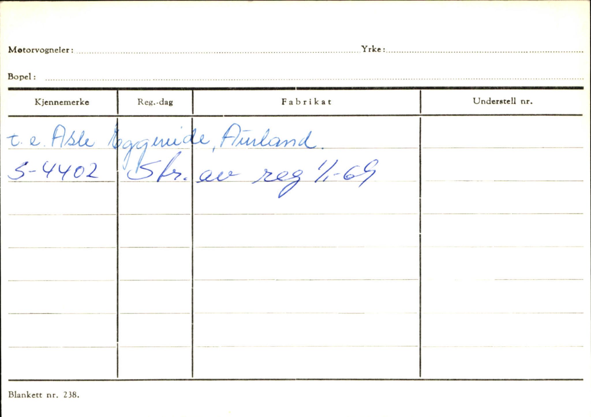 Statens vegvesen, Sogn og Fjordane vegkontor, SAB/A-5301/4/F/L0125: Eigarregister Sogndal V-Å. Aurland A-Å. Fjaler A-N, 1945-1975, s. 903