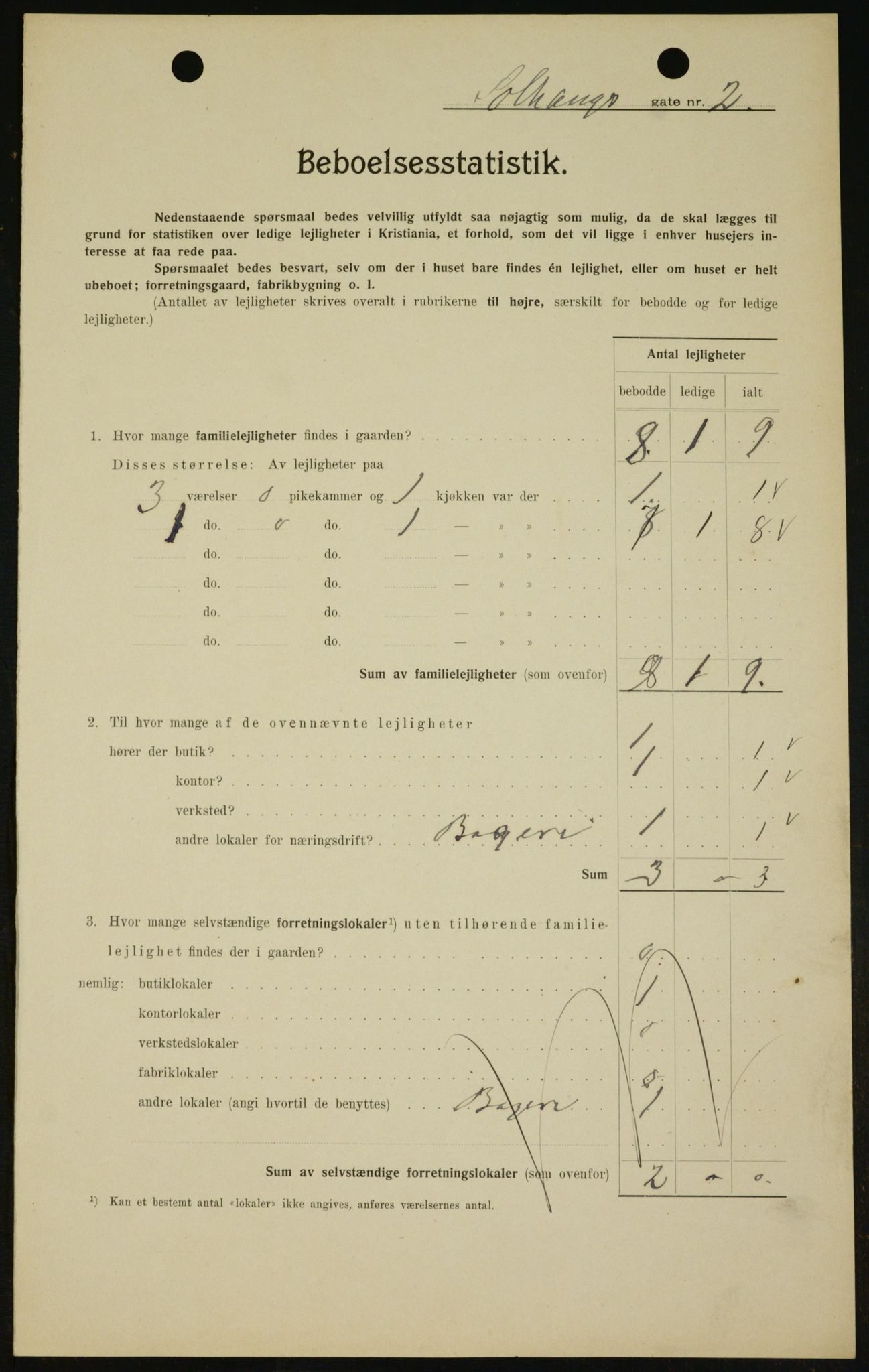 OBA, Kommunal folketelling 1.2.1909 for Kristiania kjøpstad, 1909, s. 90144