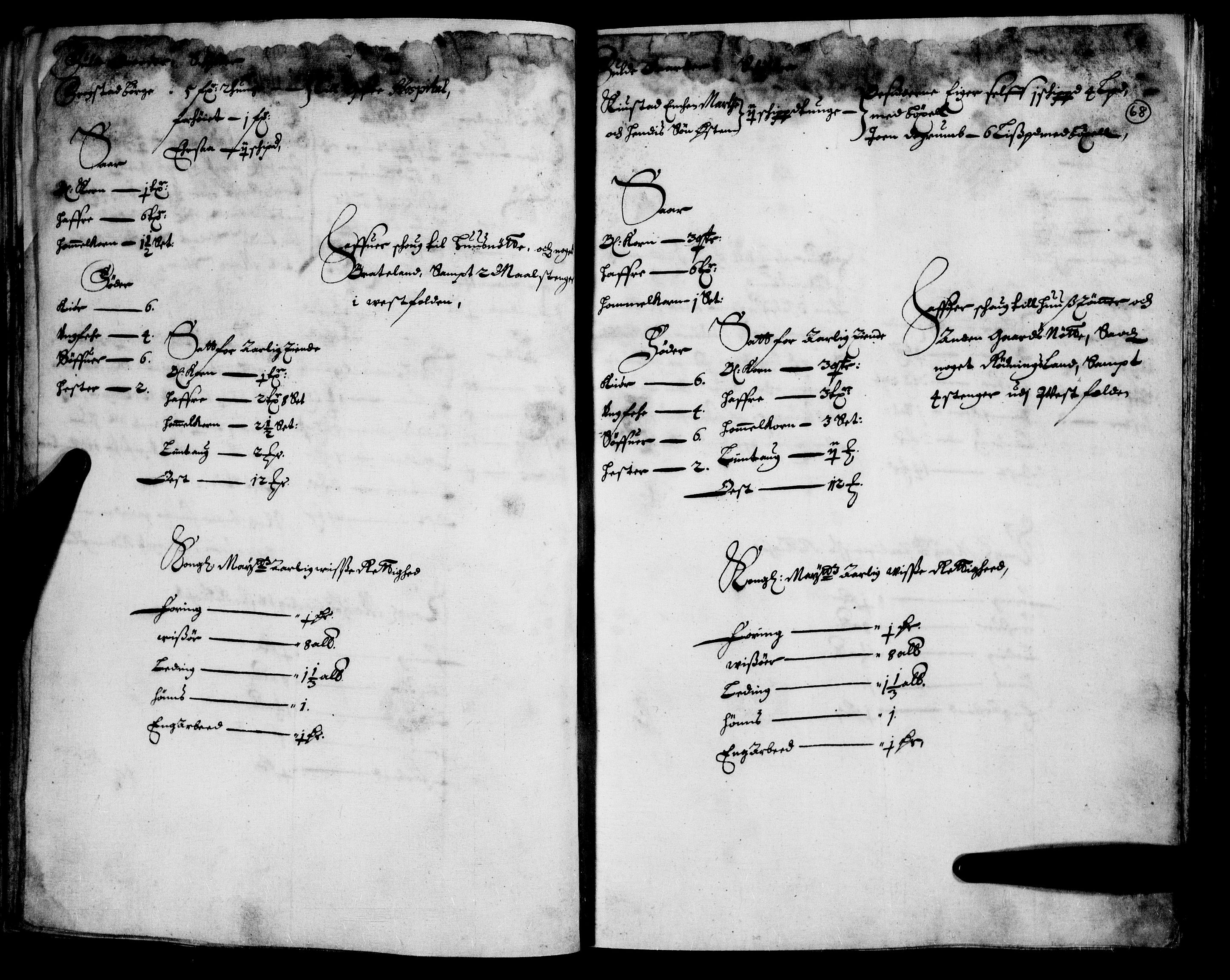 Rentekammeret inntil 1814, Realistisk ordnet avdeling, RA/EA-4070/N/Nb/Nba/L0007: Nedre Romerike fogderi, 1. del, 1666, s. 67b-68a