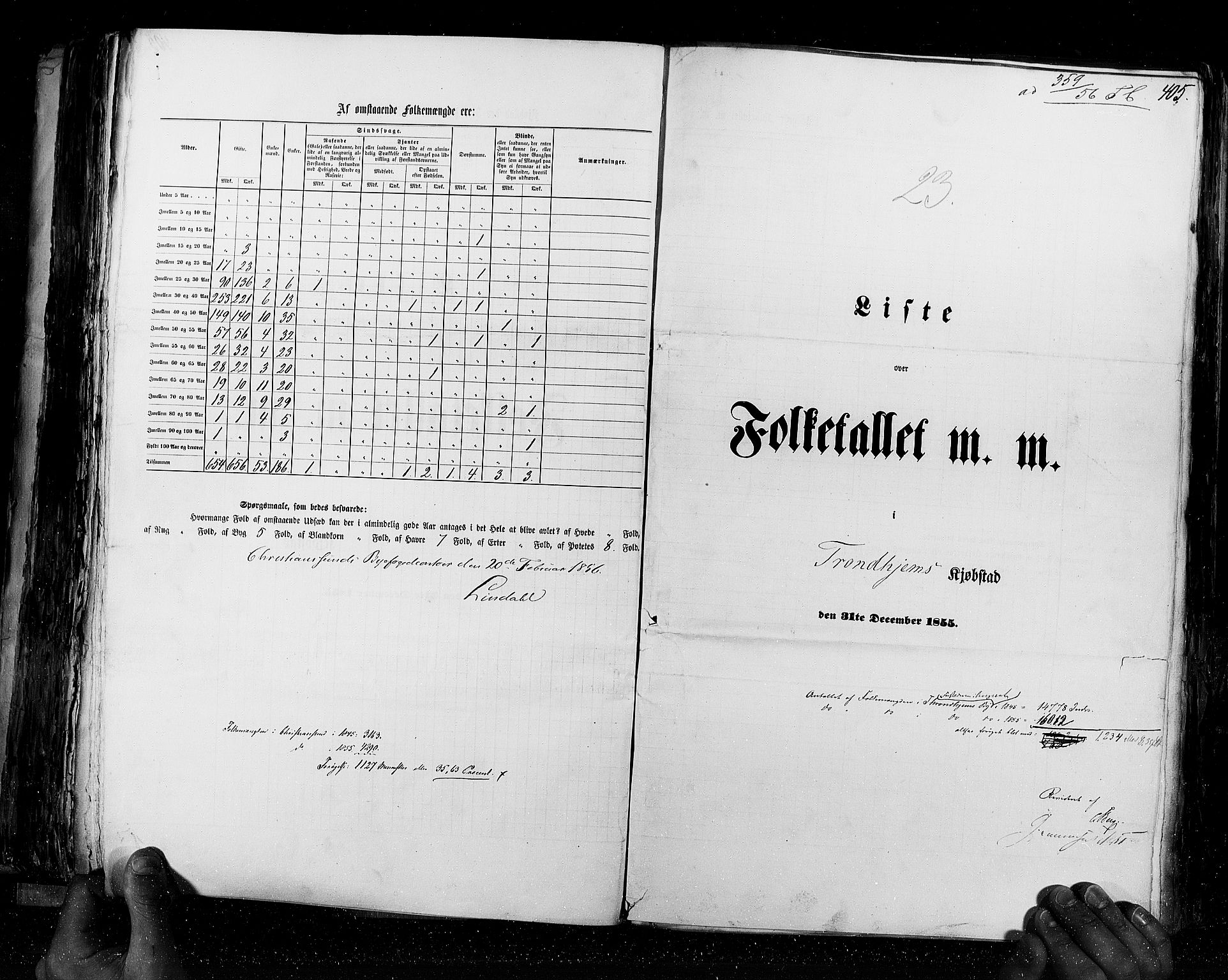 RA, Folketellingen 1855, bind 8: Kjøpsteder og ladesteder: Risør-Vadsø, 1855, s. 405