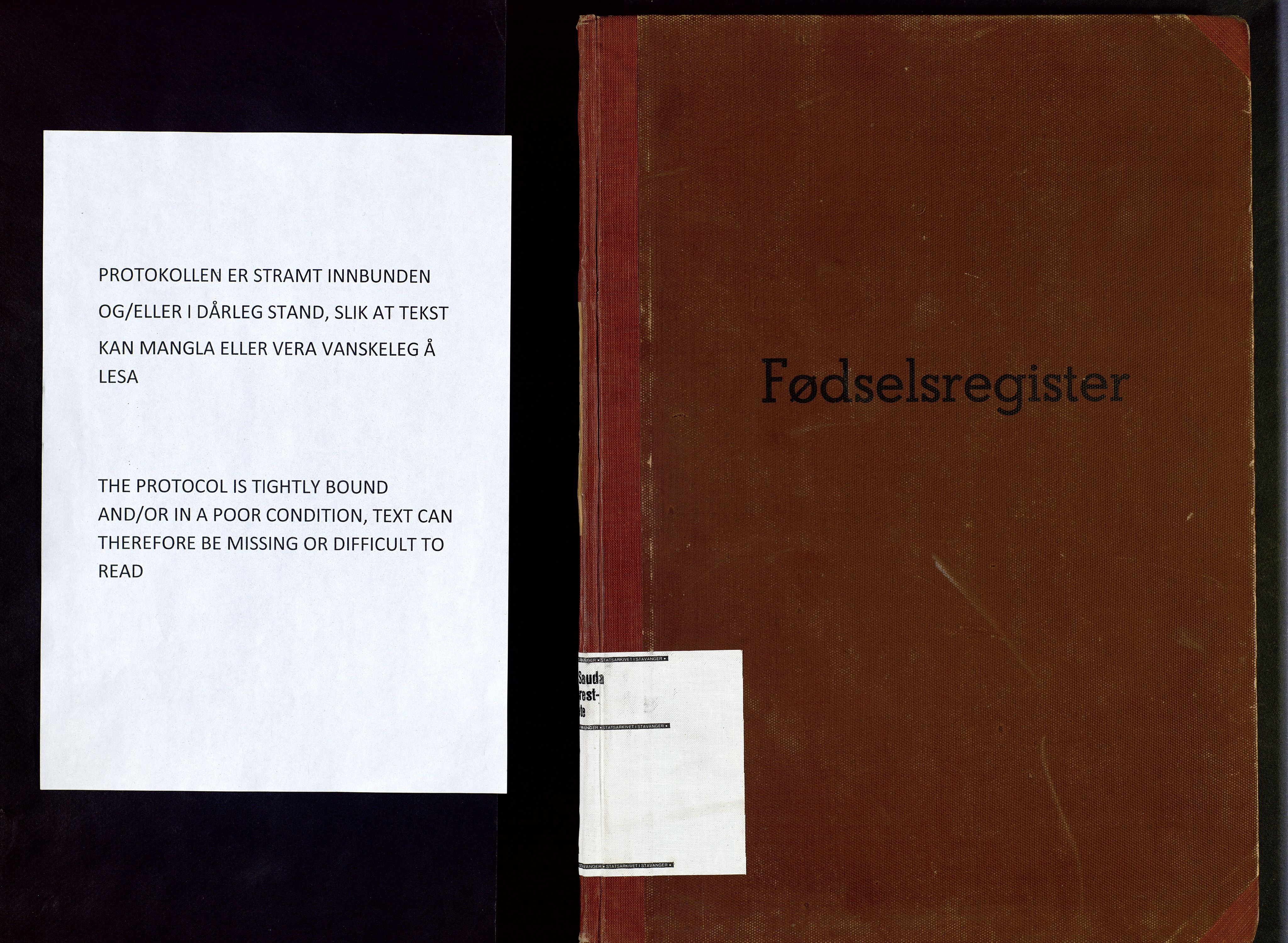 Sand sokneprestkontor, AV/SAST-A-101848/01/V/L0001: Fødselsregister nr. 1, 1942-1945