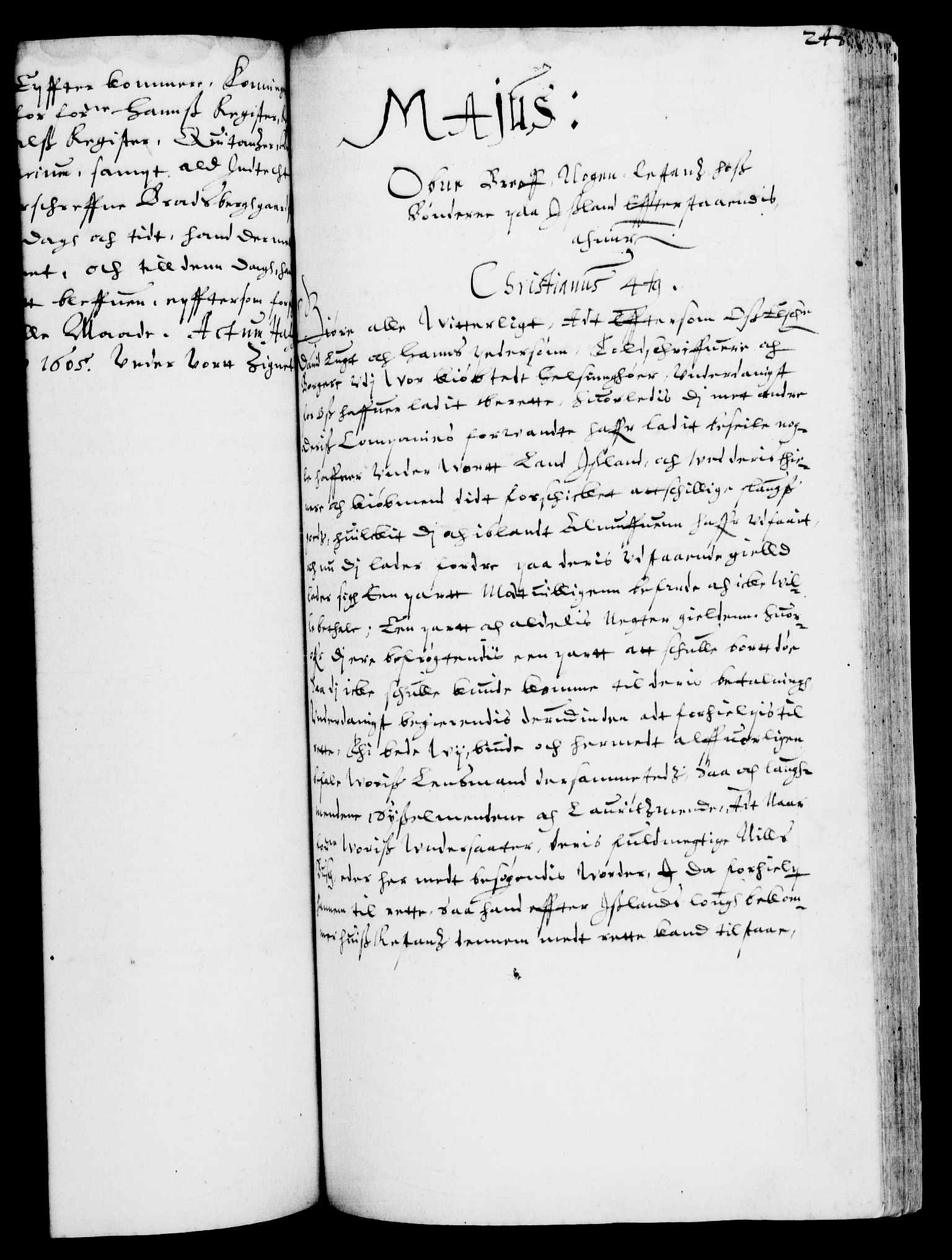 Danske Kanselli 1572-1799, RA/EA-3023/F/Fc/Fca/Fcaa/L0003: Norske registre (mikrofilm), 1596-1616, s. 244a