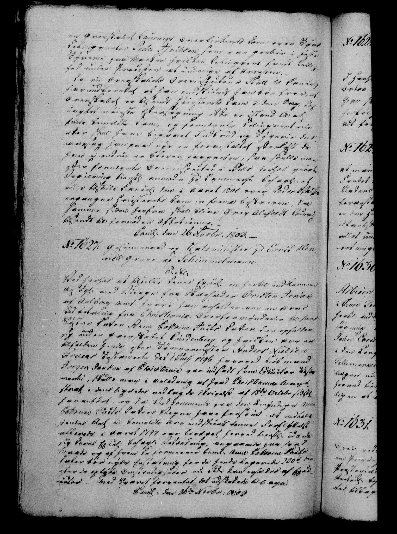 Danske Kanselli 1800-1814, RA/EA-3024/H/Hg/Hga/Hgaa/L0008: Brevbok, 1803