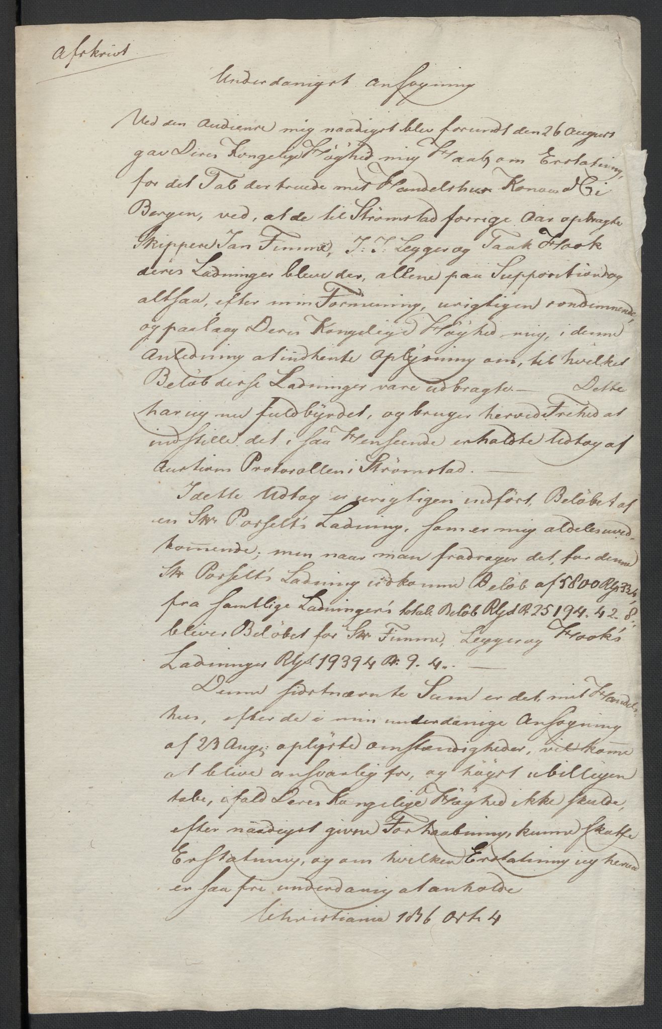 Christie, Wilhelm Frimann Koren, RA/PA-0014/F/L0005: Christies dokumenter fra Stortinget, 1815-1816, s. 709