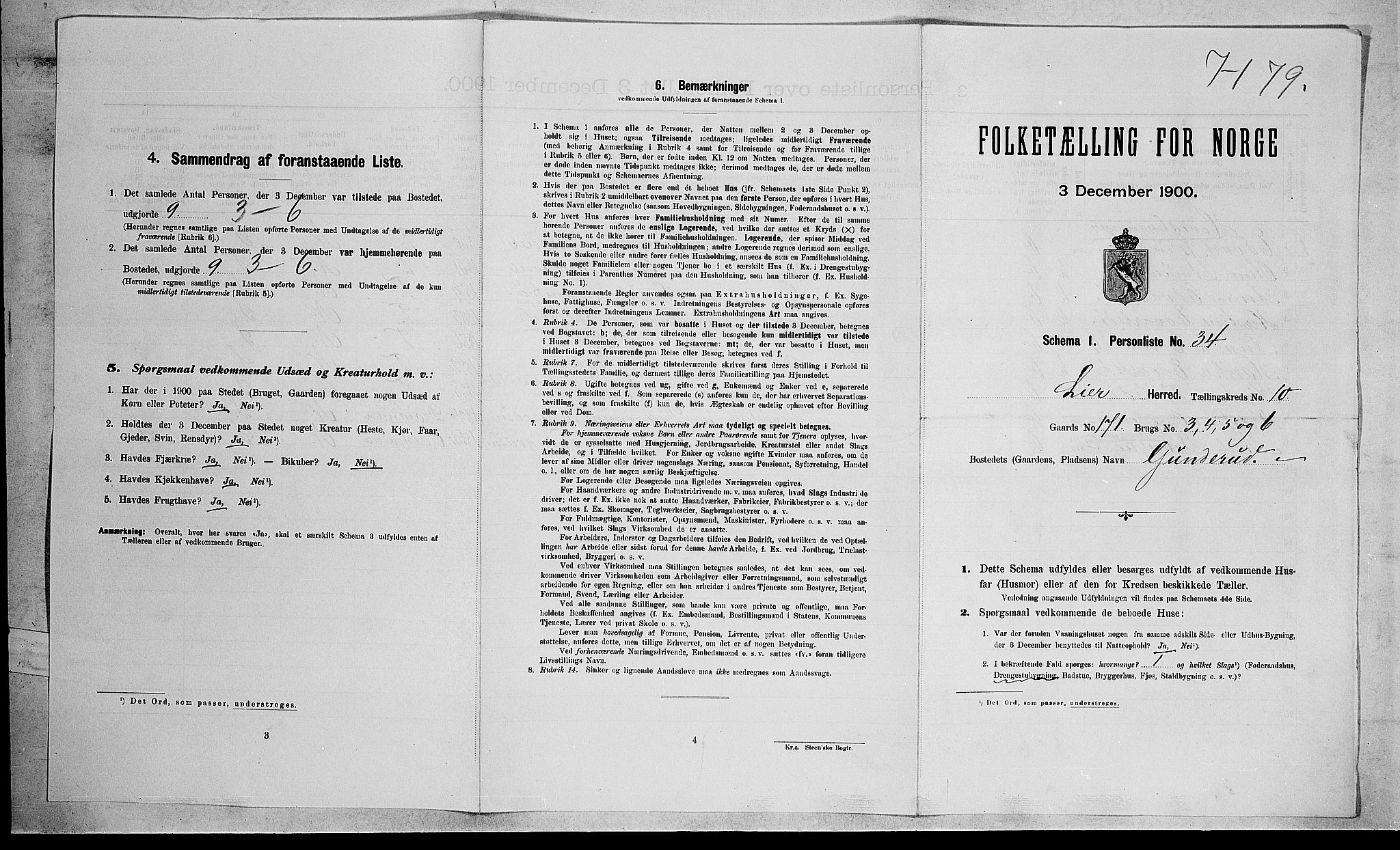 RA, Folketelling 1900 for 0626 Lier herred, 1900, s. 1803