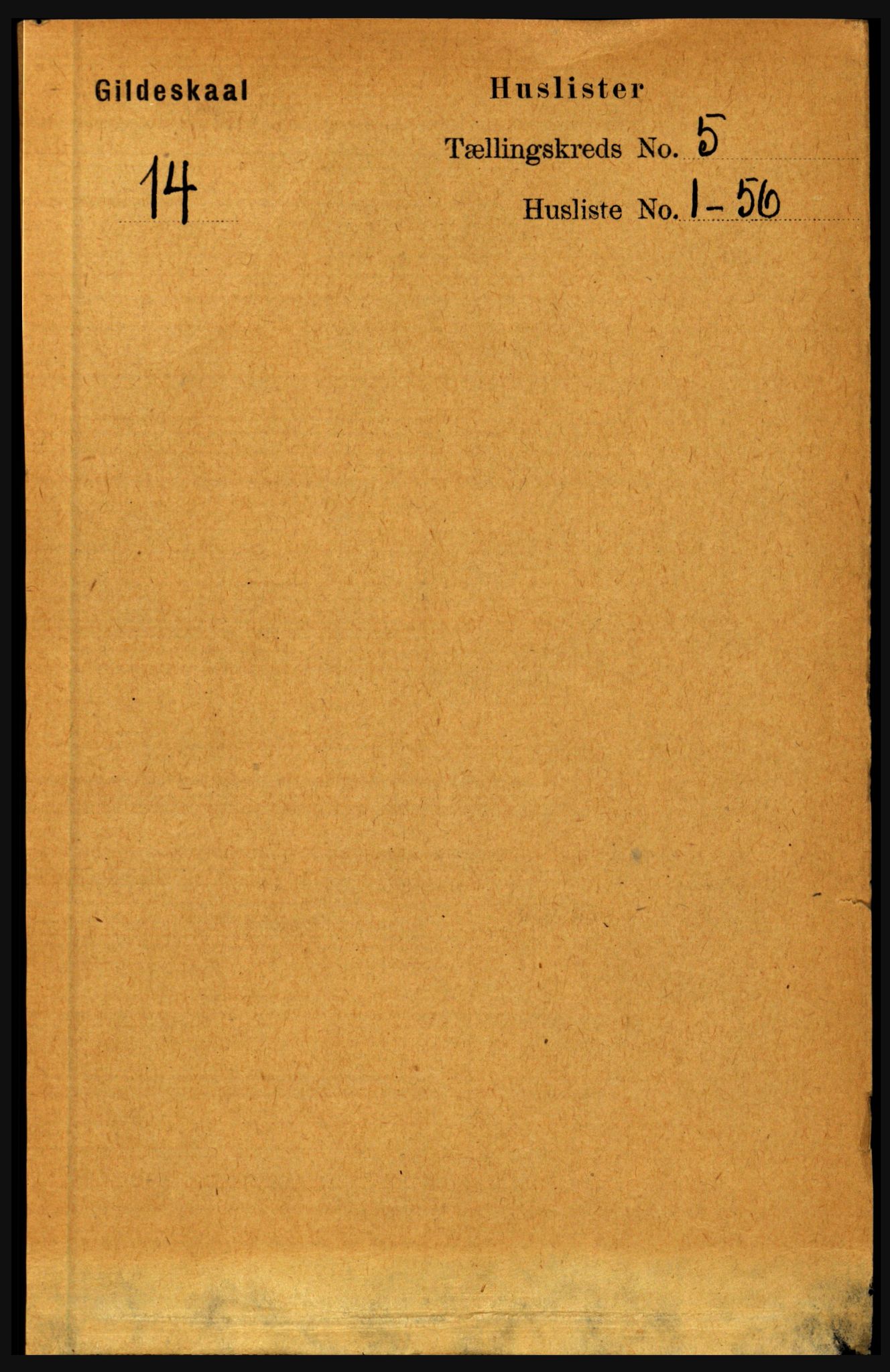 RA, Folketelling 1891 for 1838 Gildeskål herred, 1891, s. 1511