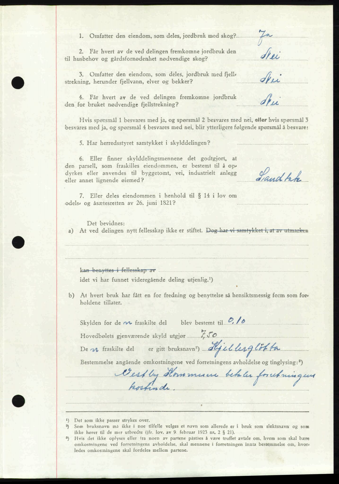 Follo sorenskriveri, SAO/A-10274/G/Ga/Gaa/L0085: Pantebok nr. I 85, 1948-1948, Dagboknr: 4078/1948