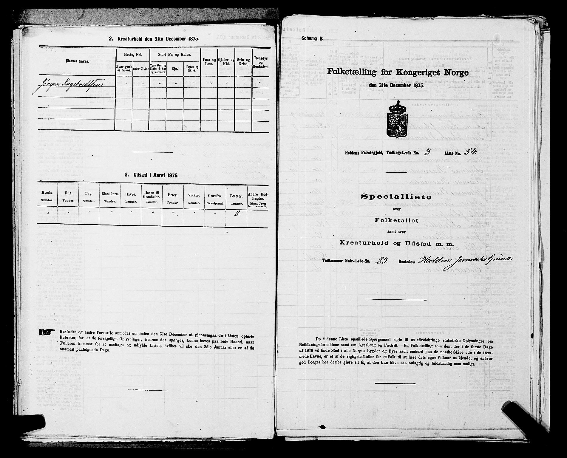 SAKO, Folketelling 1875 for 0819P Holla prestegjeld, 1875, s. 390