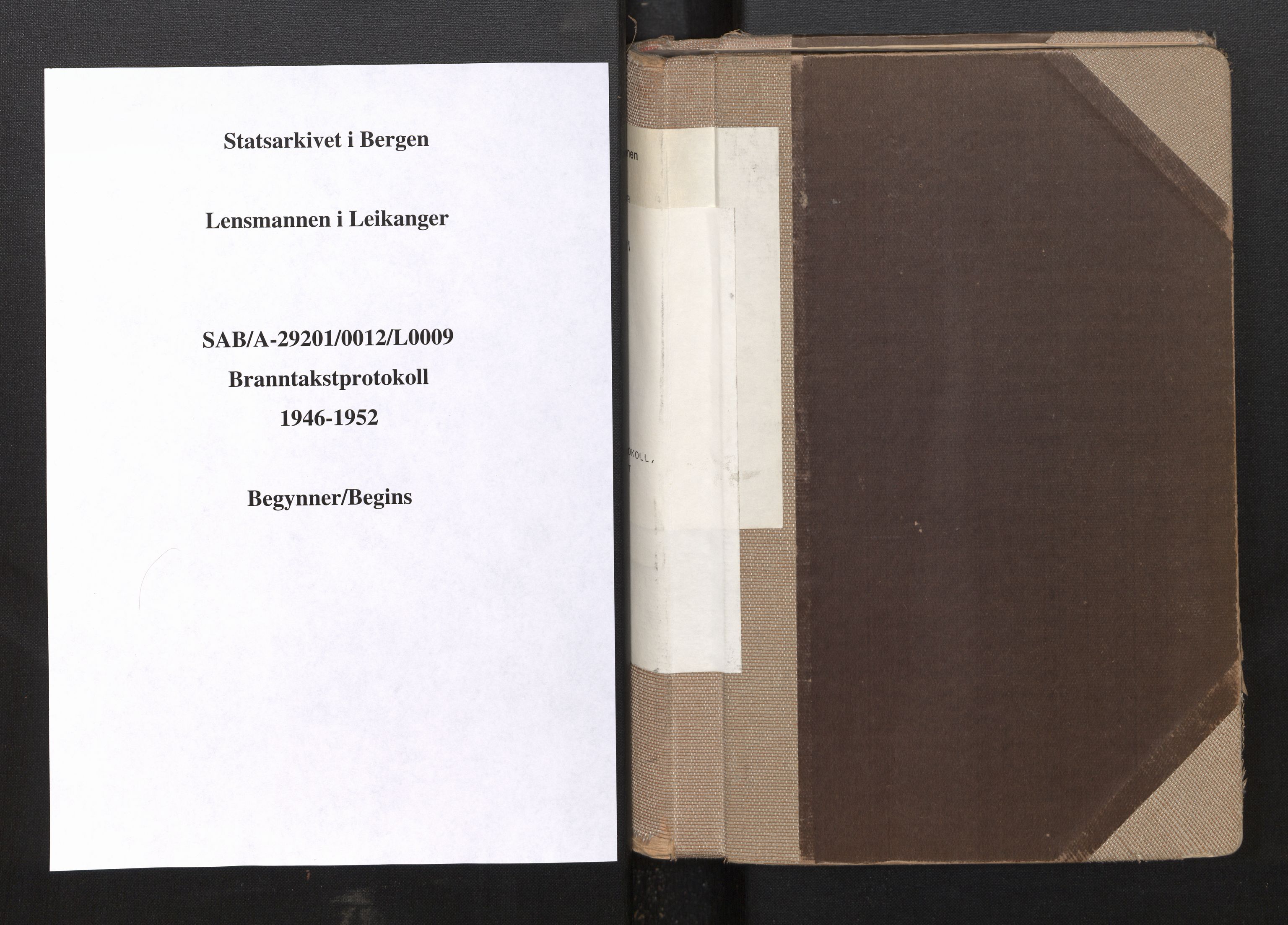 Lensmannen i Leikanger, AV/SAB-A-29201/0012/L0009: Branntakstprotokoll, skjematakst, 1946-1952