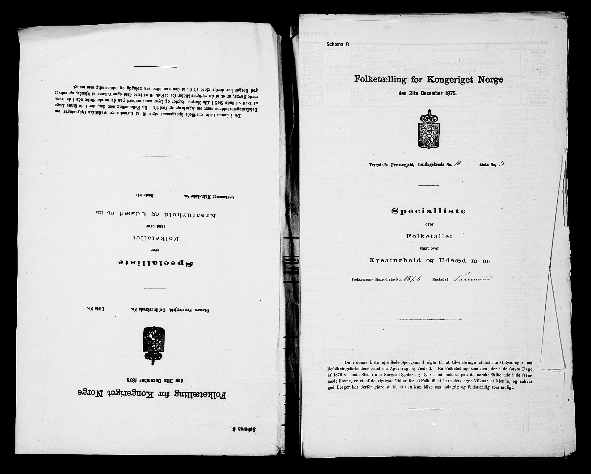 RA, Folketelling 1875 for 0122P Trøgstad prestegjeld, 1875, s. 1091