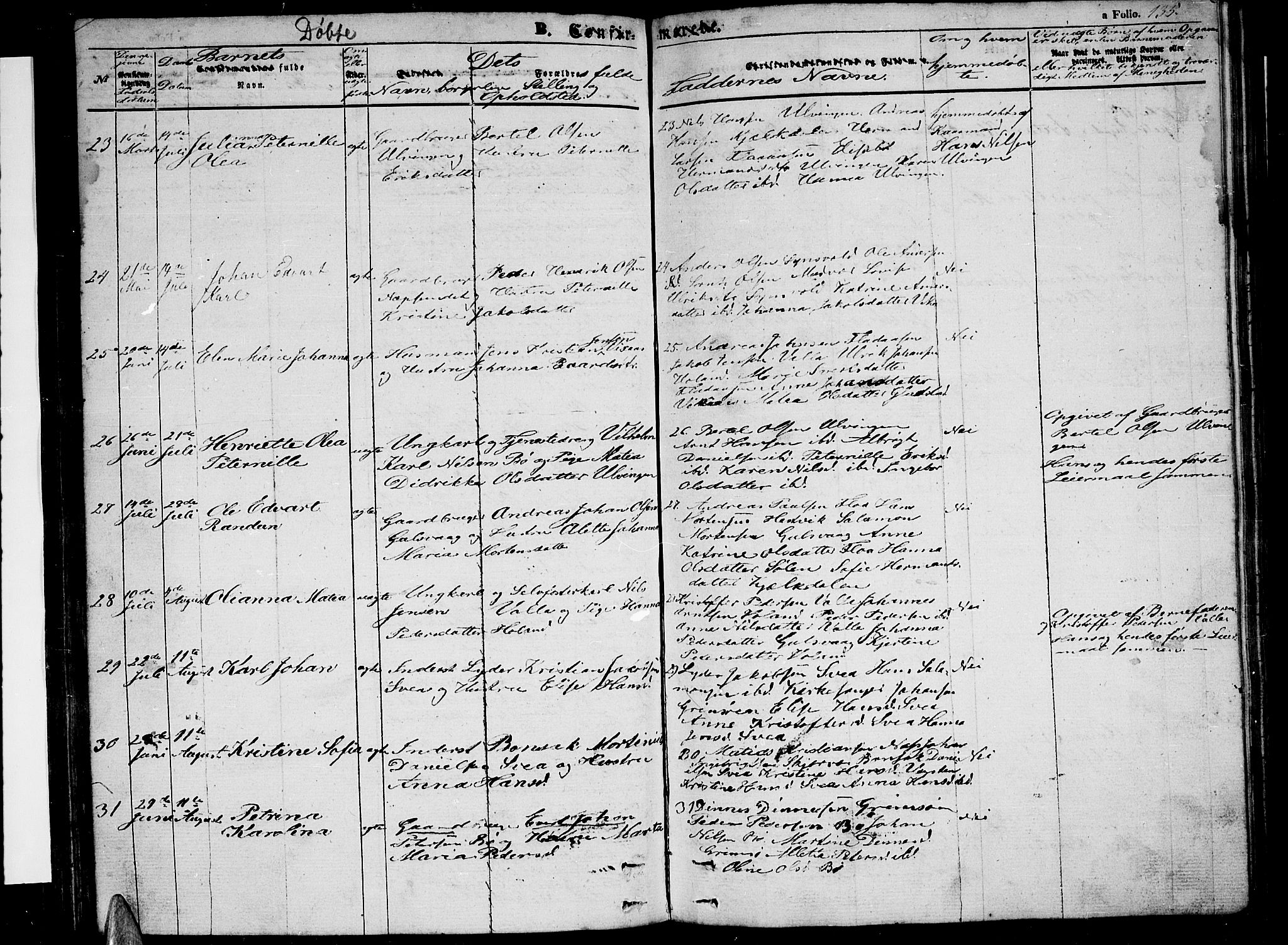 Ministerialprotokoller, klokkerbøker og fødselsregistre - Nordland, AV/SAT-A-1459/816/L0251: Klokkerbok nr. 816C01, 1852-1870, s. 135
